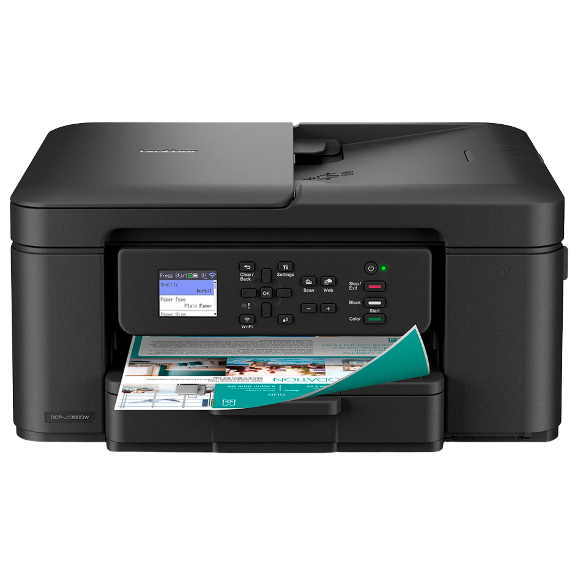 מדפסת דיו משולבת אלחוטית דופלקס ופידר Brother DCP-J1360DW