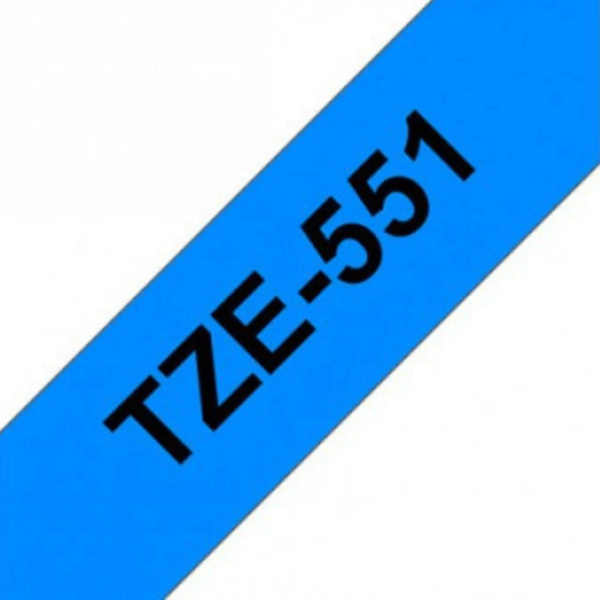 סרט תוויות שחור על רקע כחול 24 מ"מ דגם Brother TZE551 - Image 2