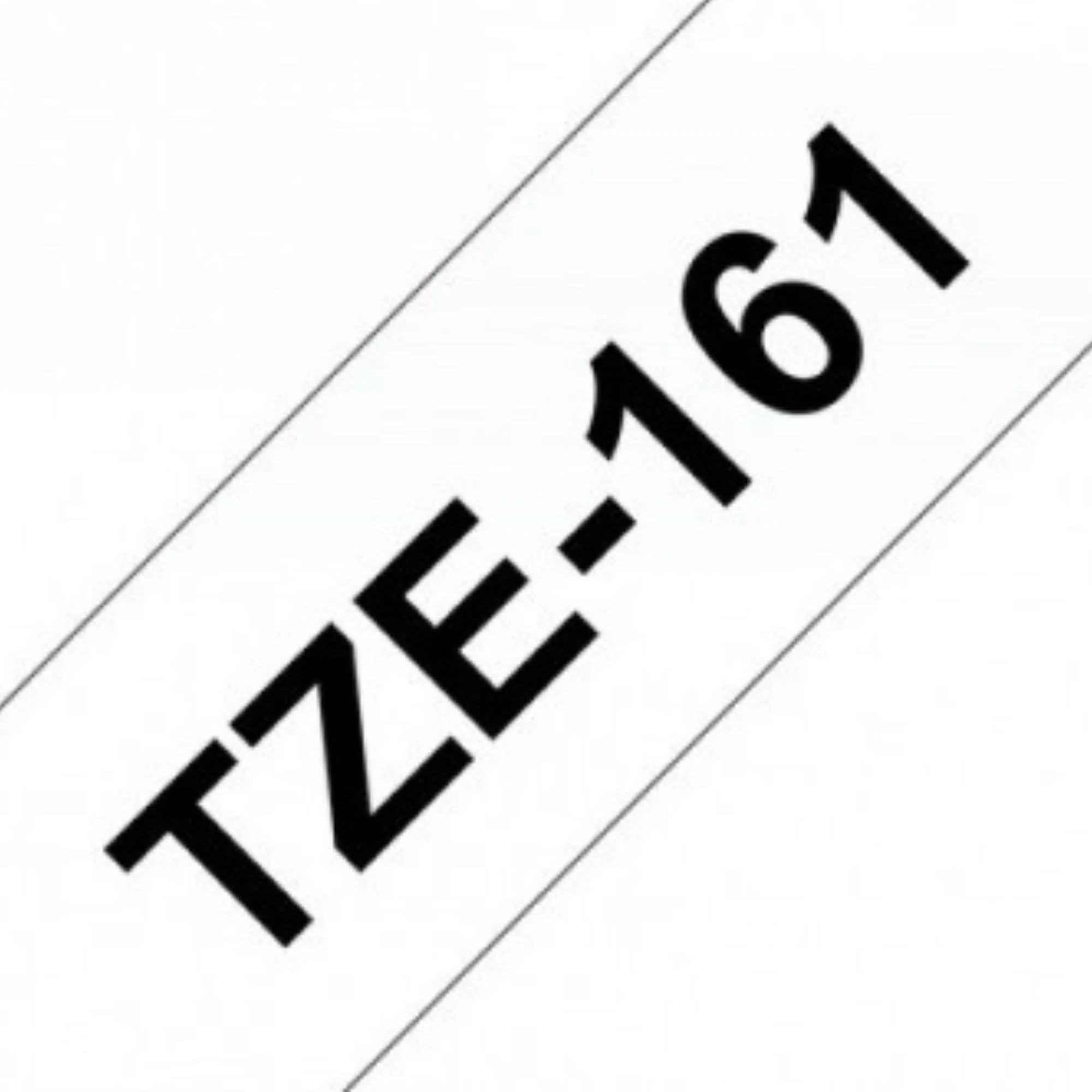 סרט תוויות שחור על רקע שקוף 36 מ"מ דגם Brother TZE161 - Image 2