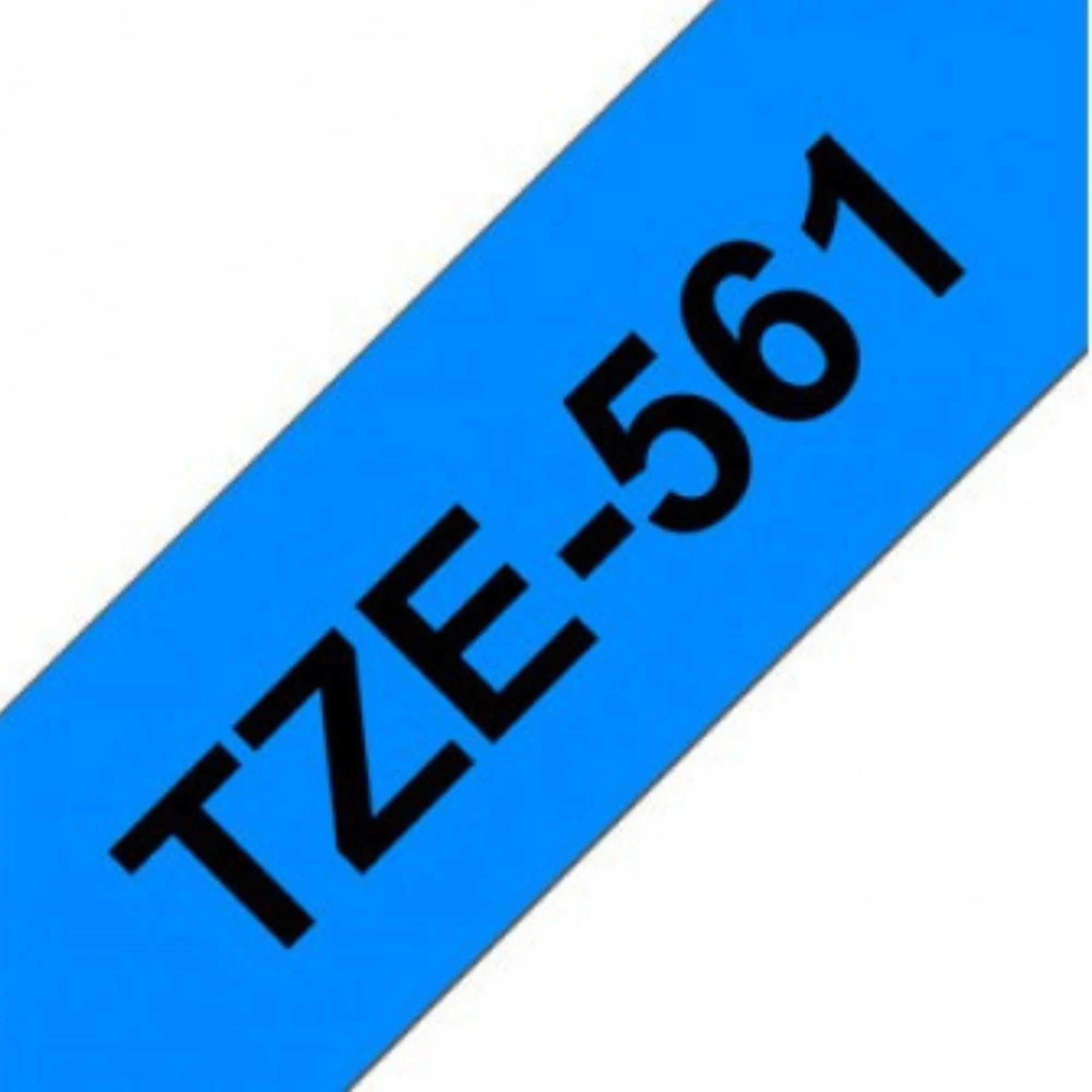 סרט תוויות שחור על רקע כחול 36 מ"מ דגם Brother TZE561 - Image 2