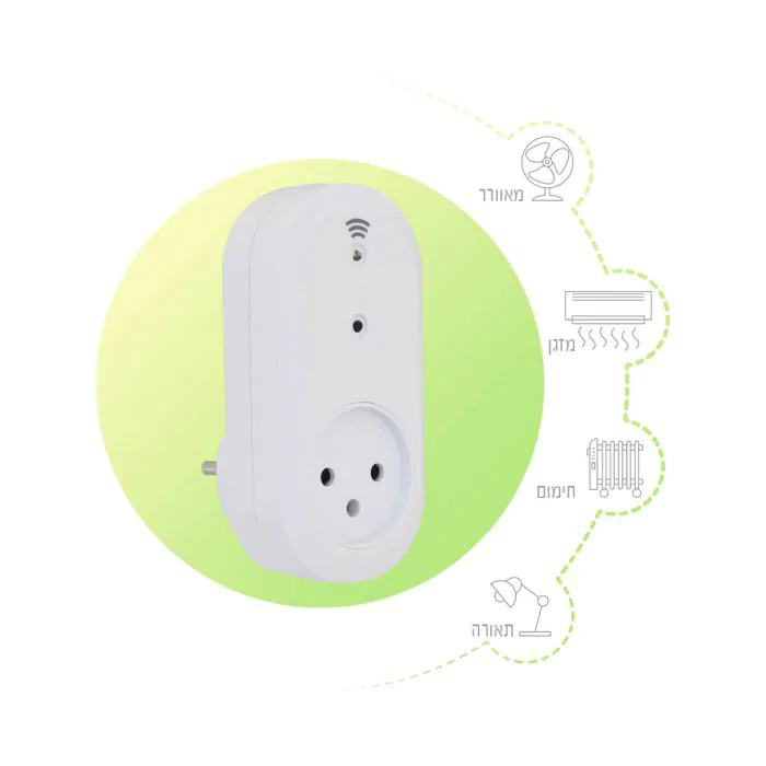 שקע תקע חכם שעון שבת/טיימר Wi-Fi - Semicom Smart - Image 2