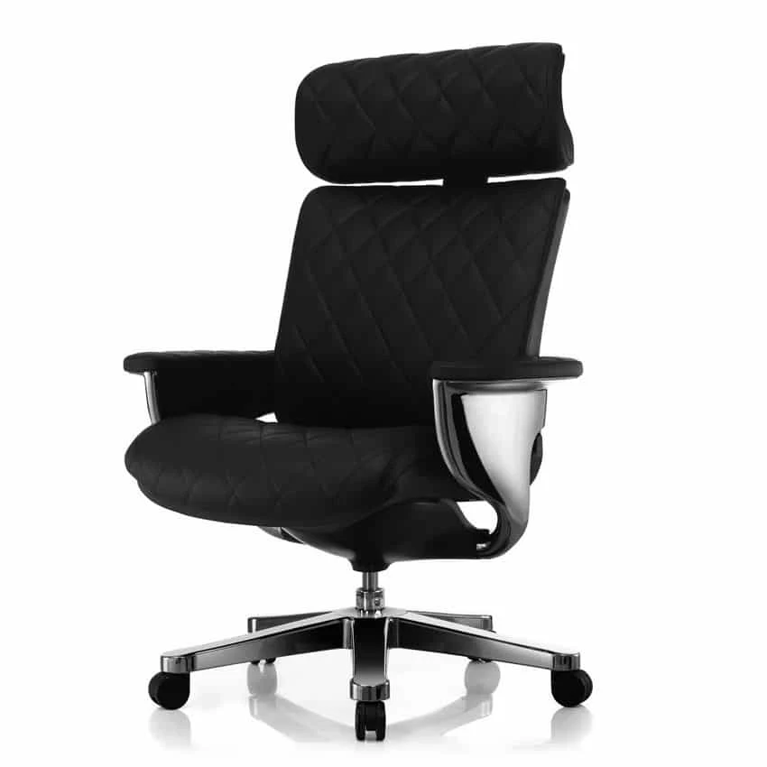 כיסא ארגונומי עם משענת ראש Comfort UK Nuvem שחור - Image 2