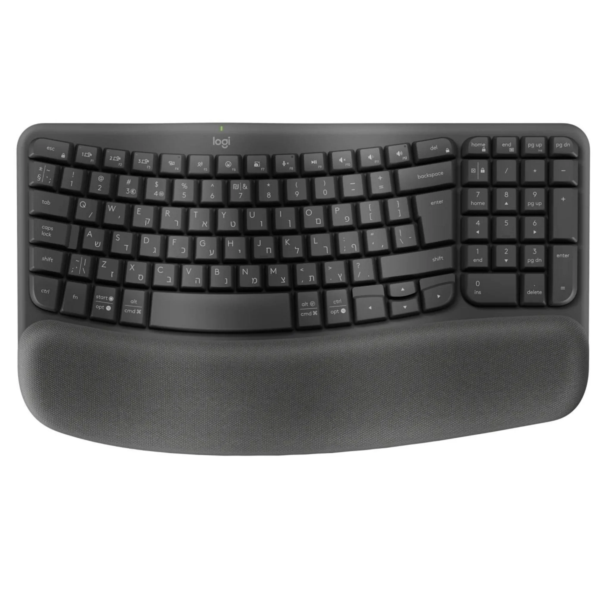 סט מקלדת ועכבר ארגונומיים Logitech Wave Keys and Lift Combo - Image 3