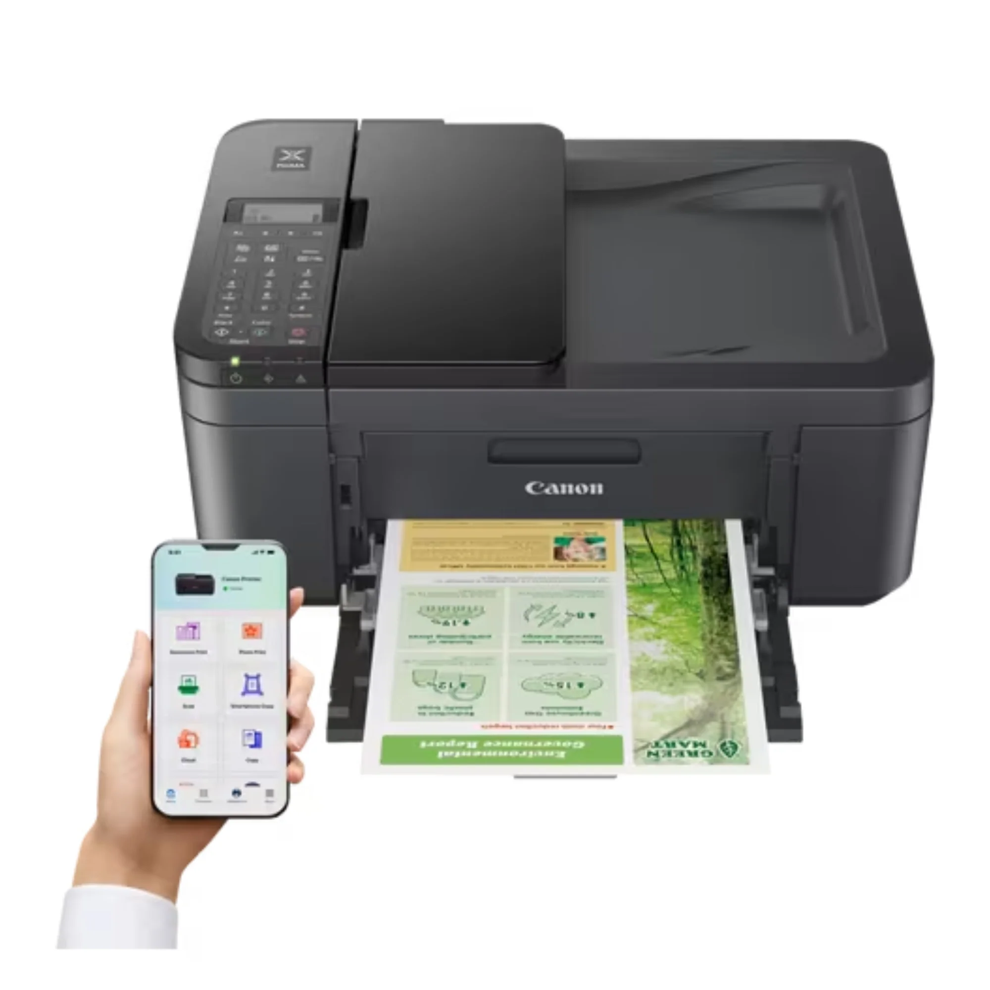 מדפסת דיו משולבת אלחוטית Canon Pixma TR4755I שחור - Image 3