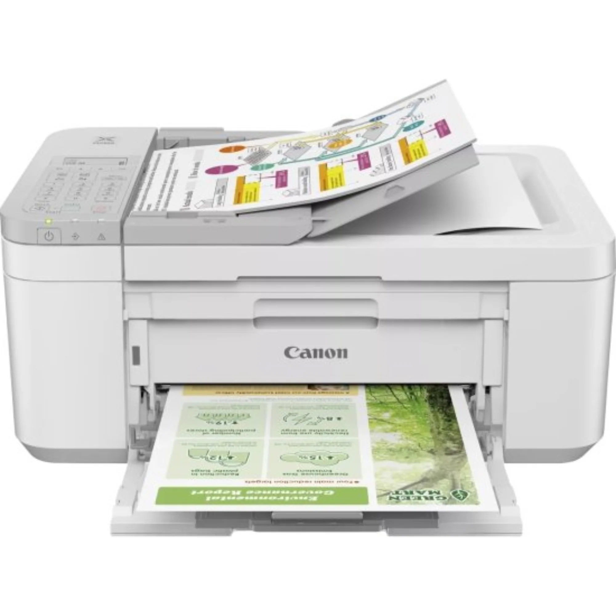 מדפסת דיו משולבת אלחוטית Canon Pixma TR4756I לבן - Image 2