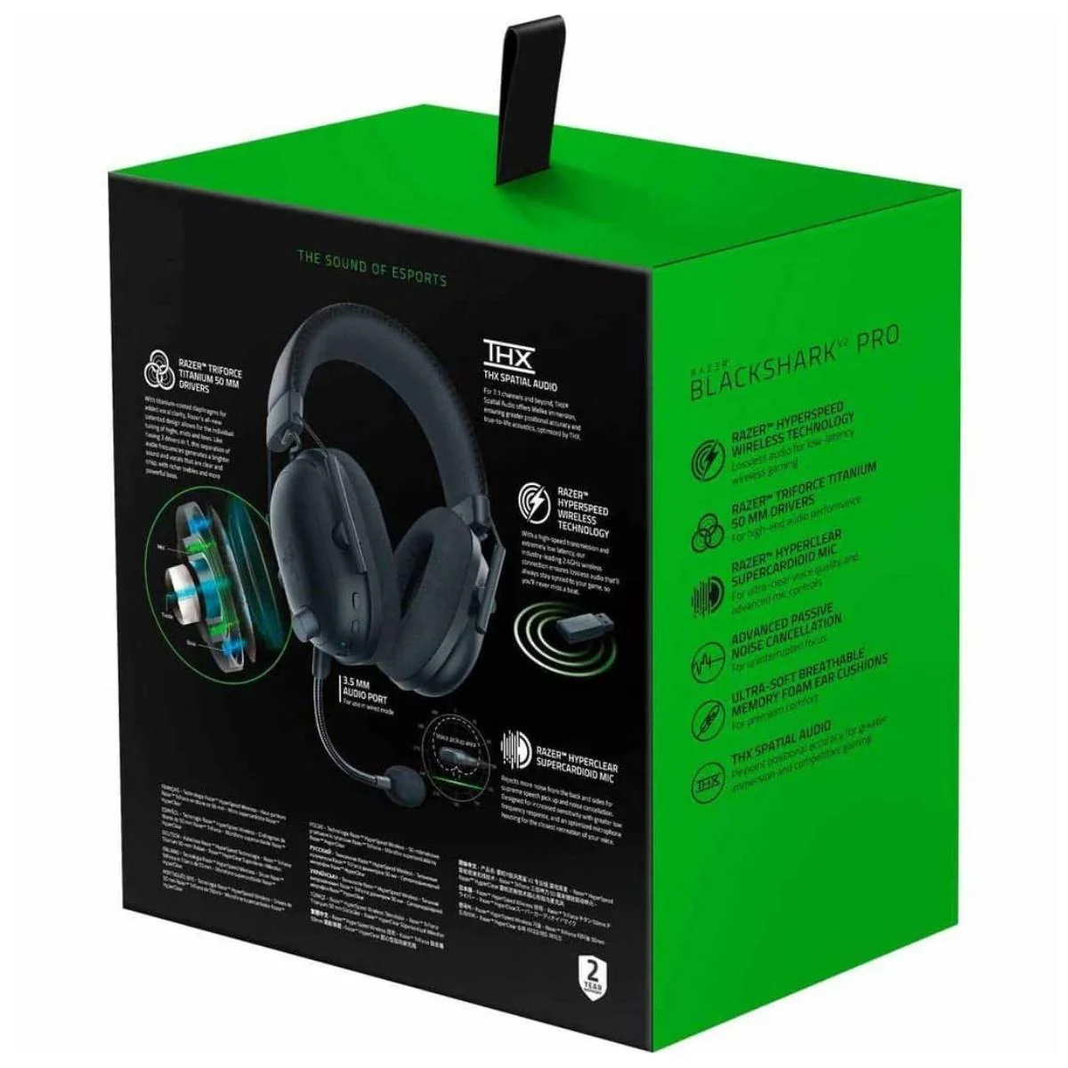 אוזניות גיימינג אלחוטיות Razer Blackshark V2 PRO שחור - Image 5