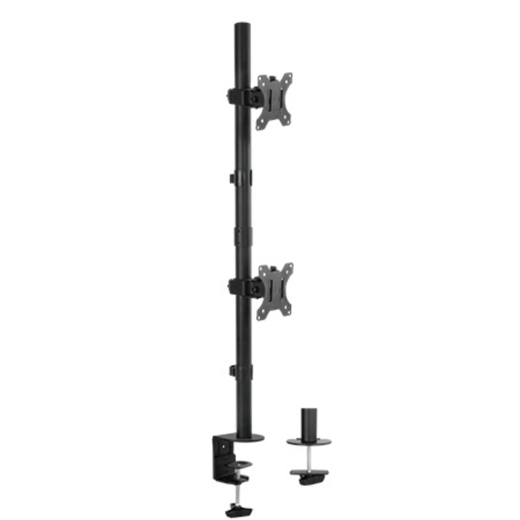 זרוע שולחנית ורטיקלית ל-2 מסכים  Lumi LDT12-C02V
