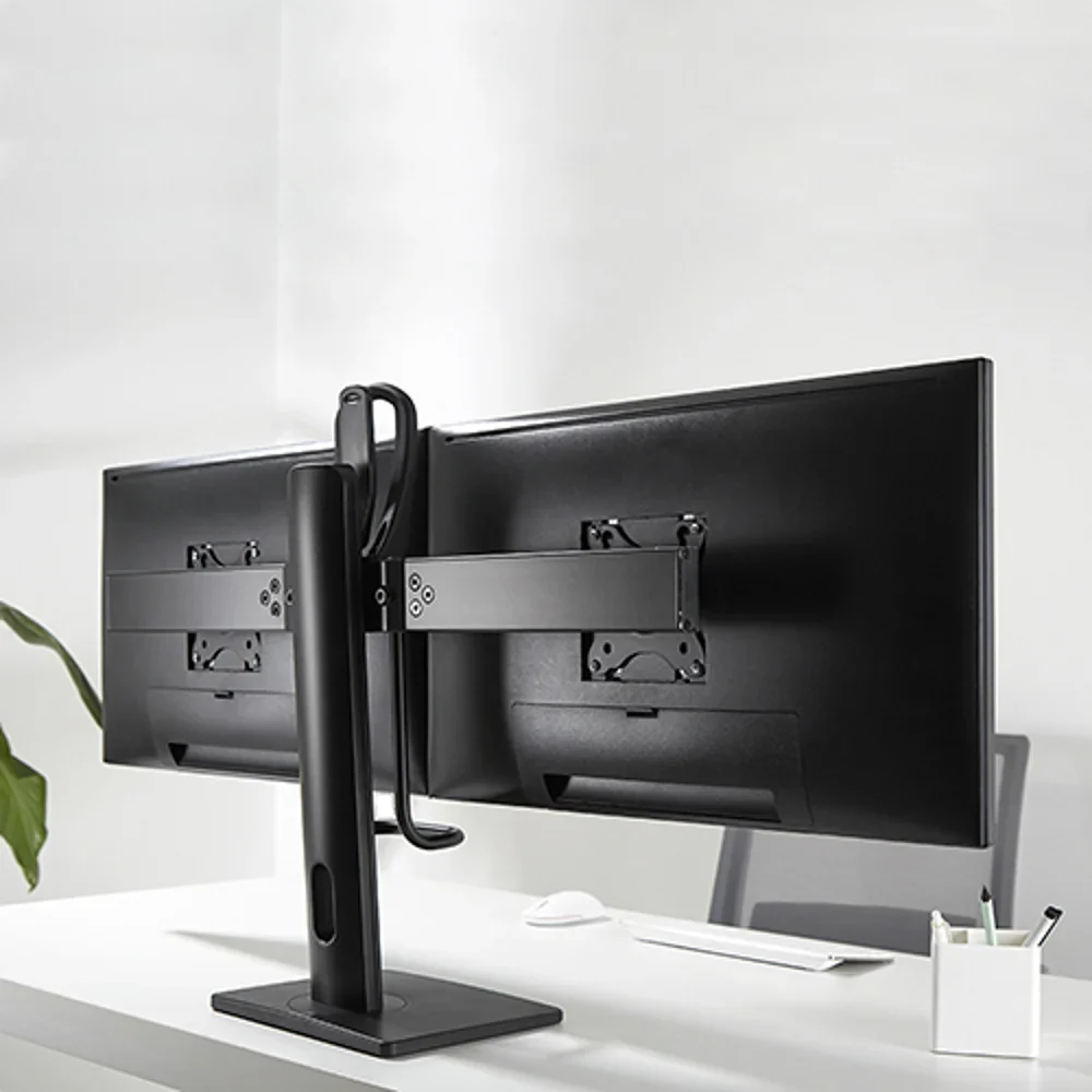 מתקן שולחני לשני מסכים Lumi LDT41-T02 שחור - Image 2