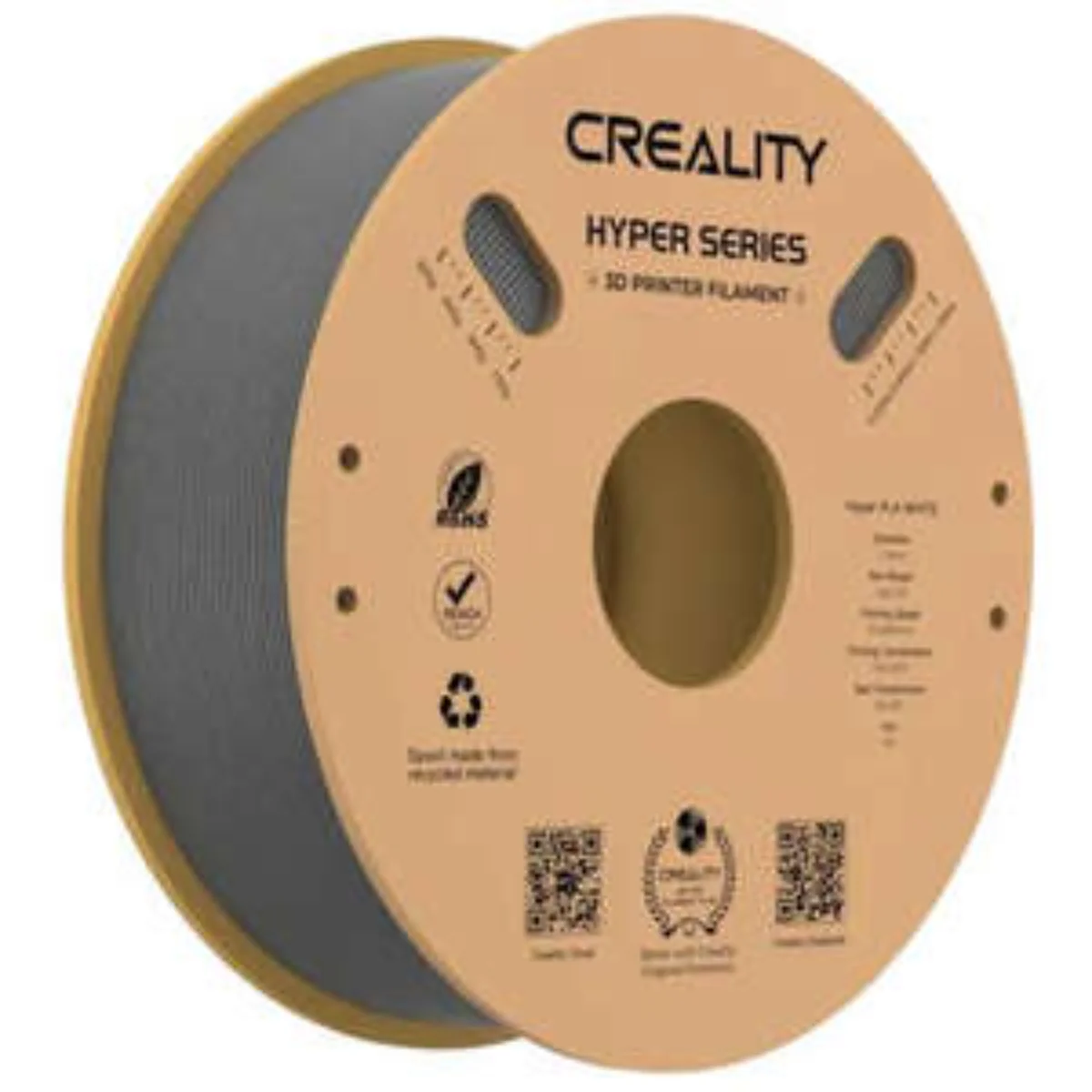 סליל הדפסה (פילמנט) לבן 1.75 מ"מ/1 ק"ג דגם Creality Hyper PLA - Image 10
