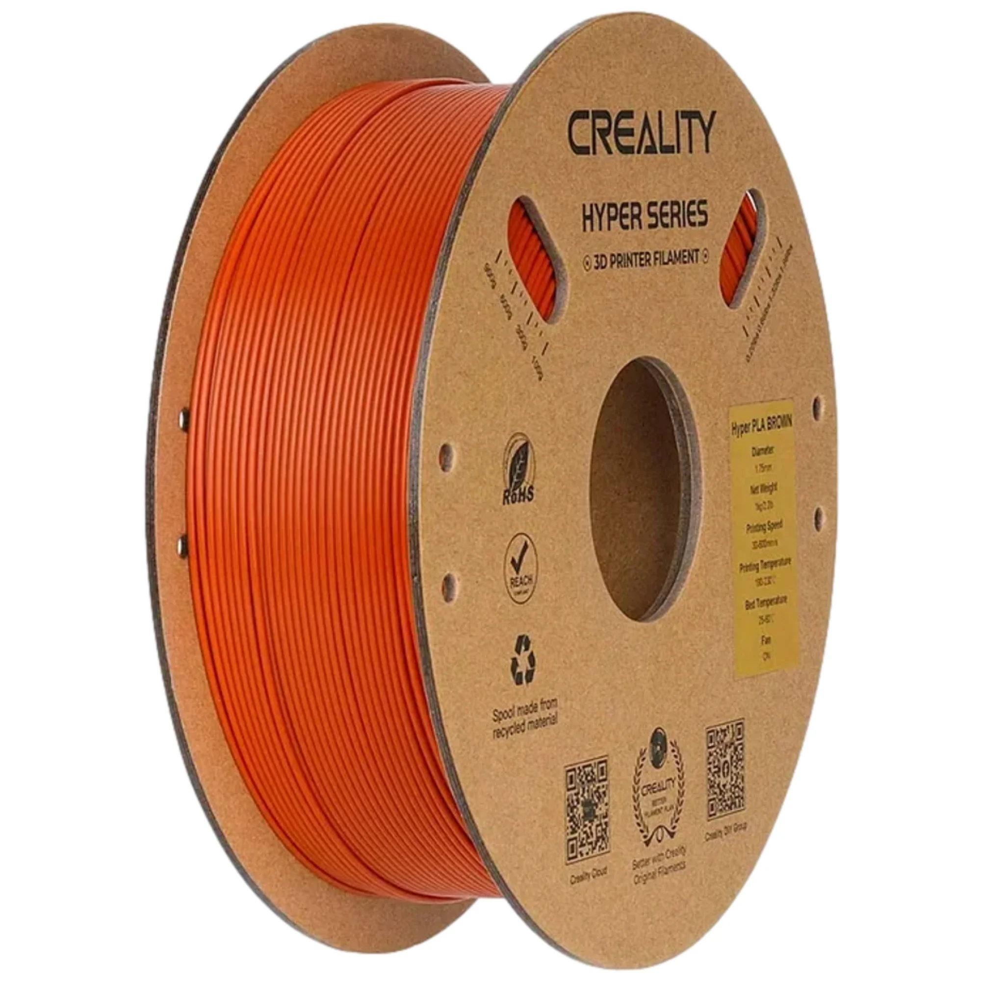 סליל הדפסה (פילמנט) לבן 1.75 מ"מ/1 ק"ג דגם Creality Hyper PLA - Image 5