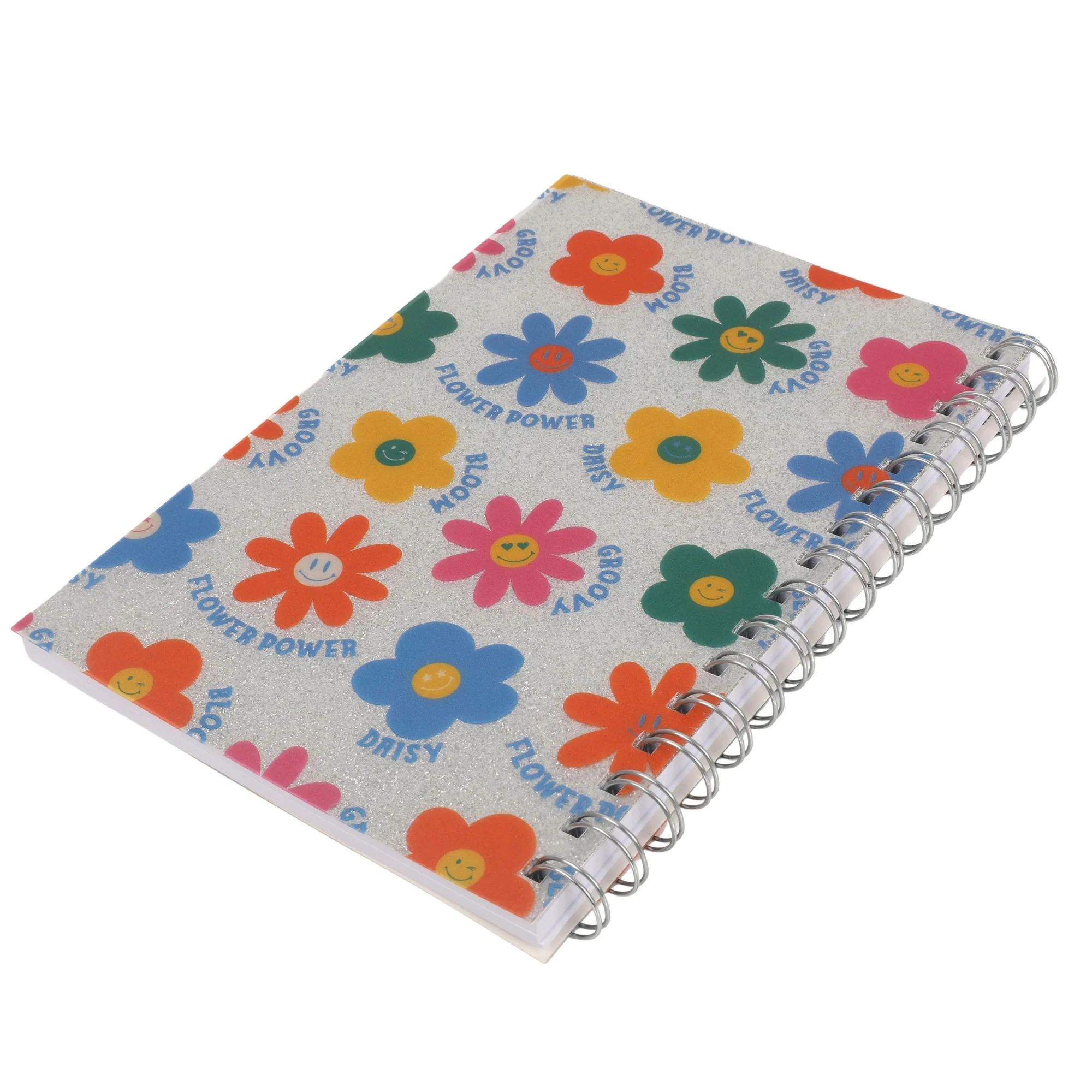 מחברת כריכה קשה ספירל 80 דף 70 גר פרחים - Image 3