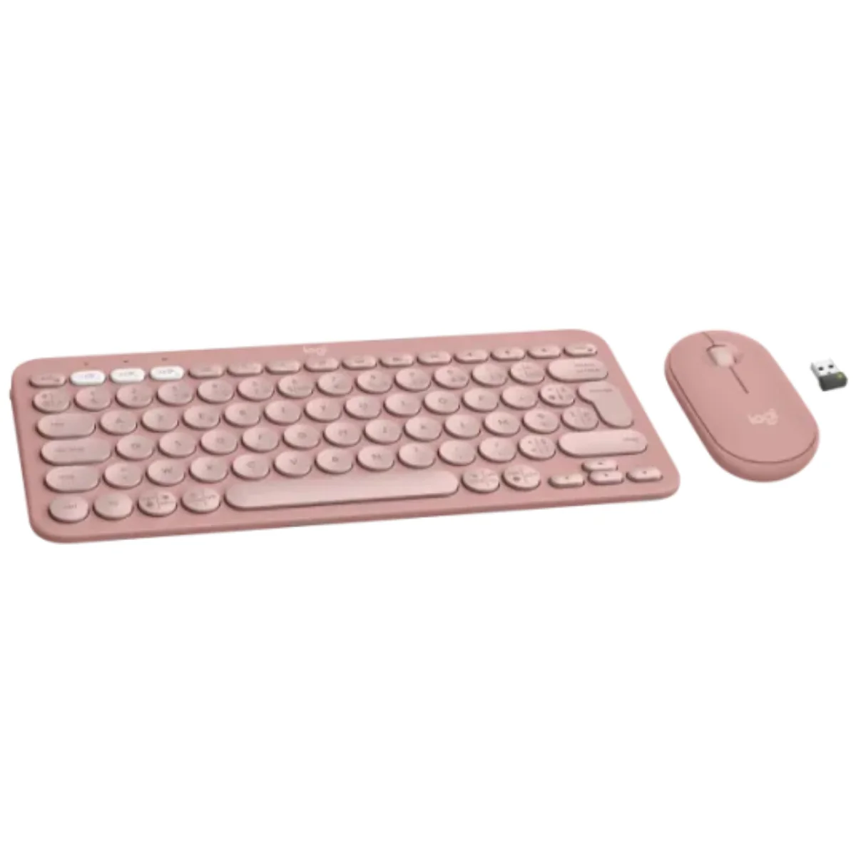 סט מקלדת ועכבר אלחוטי Logitech M350S + K380S- ורוד