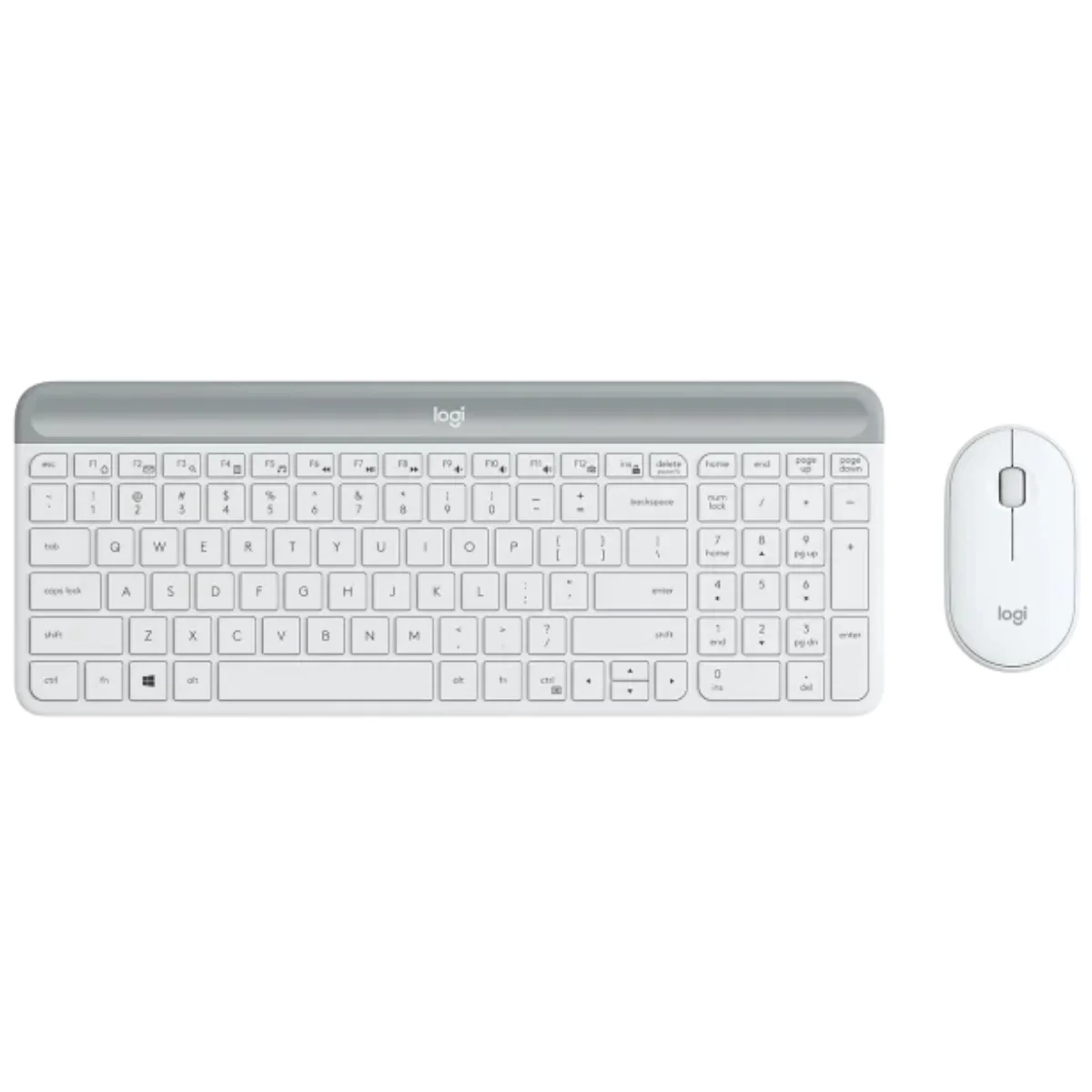 סט מקלדת ועכבר אלחוטי Logitech MK470 לבן