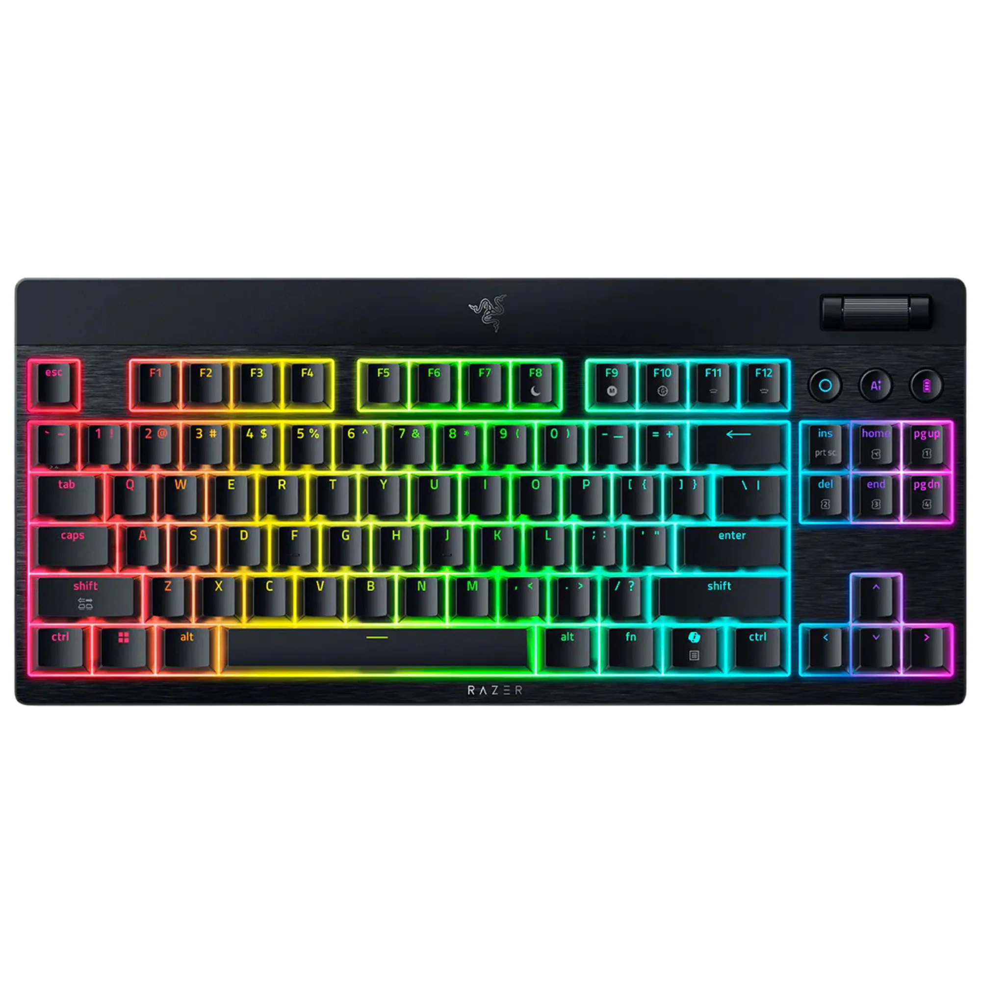 מקלדת גיימינג אלחוטית Razer Blackwidow V4 TKL Hyperspeed Y.S.