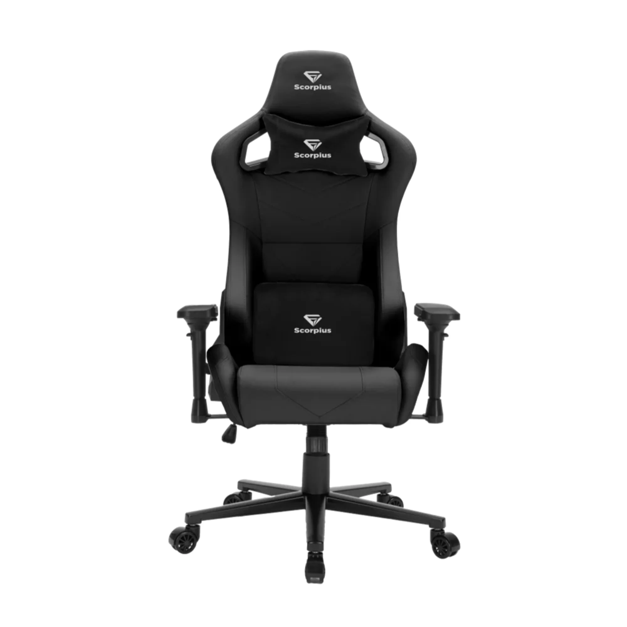 מושב גיימינג דמוי עור Scorpius Deluxepro לבן - Image 4