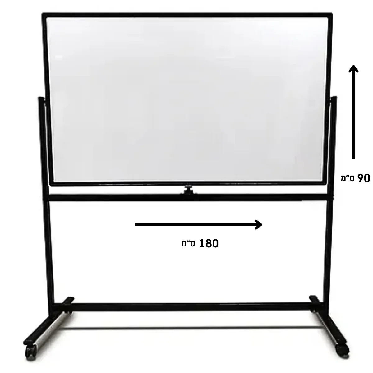 לוח נייד דו"צ Slim שחור 90\180 ס"מ - Bclear