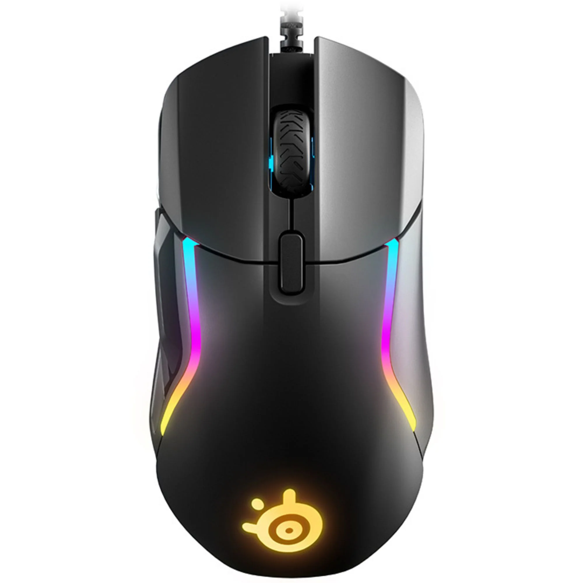 עכבר גיימינג חוטי עם 9 כפתורים לתכנות 5 Steelseries Rival