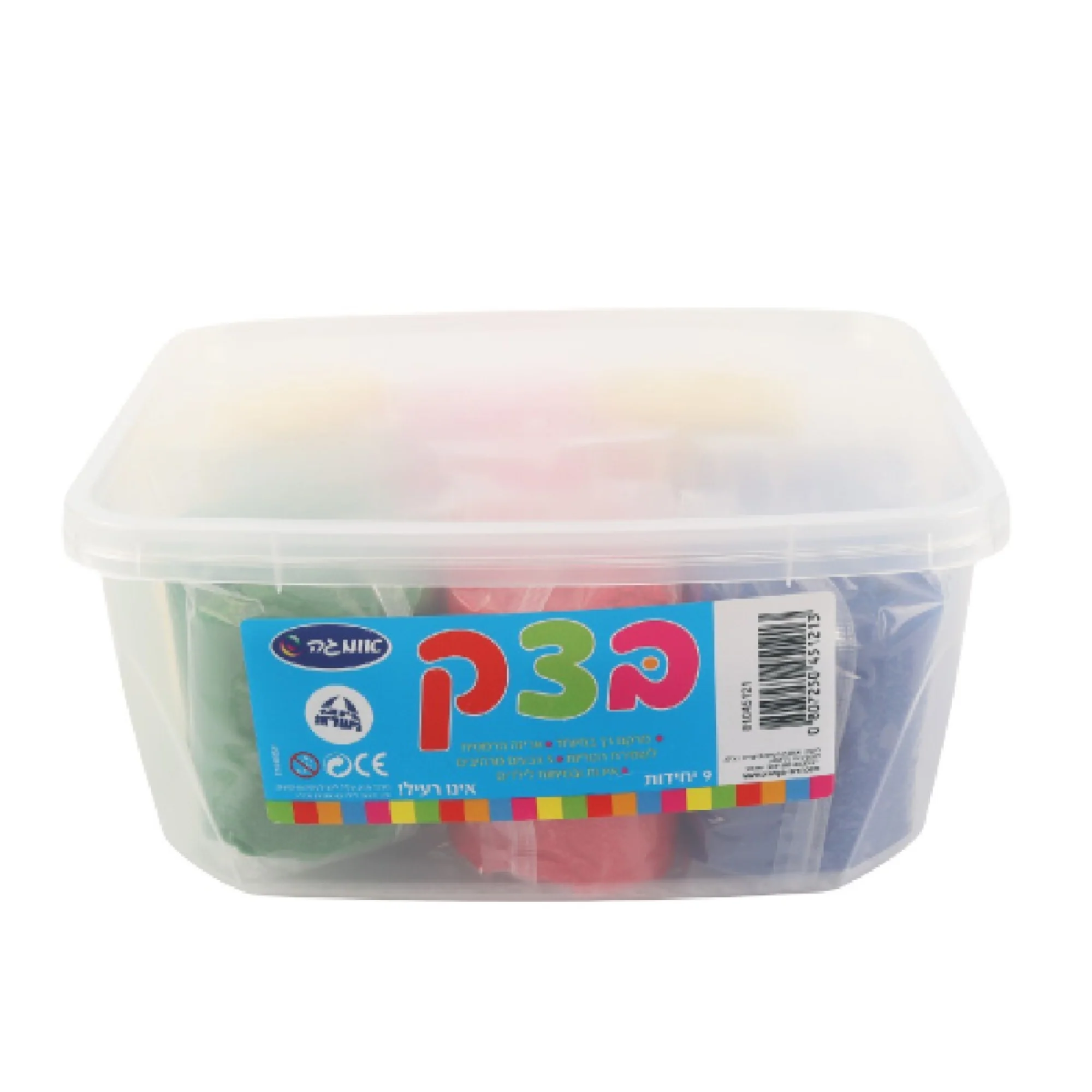 בצק גדול מעורב צבעים- 9 יח' - Image 3