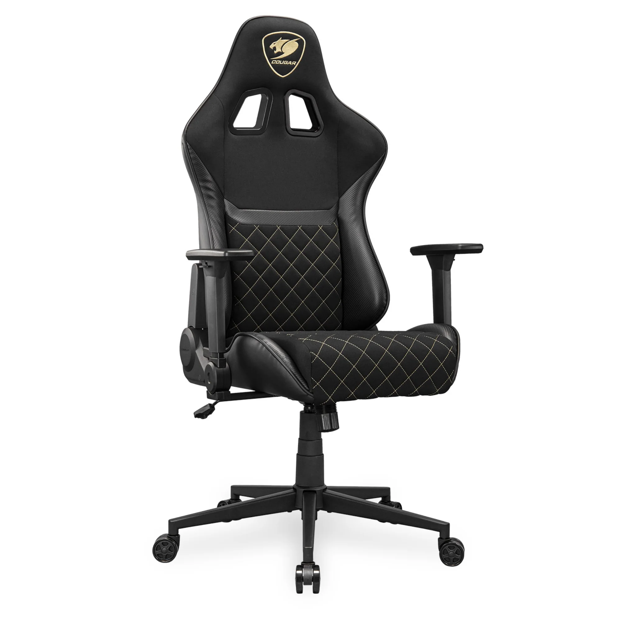מושב גיימינג בד שחור Cougar Armor One V2 Gold - Image 2