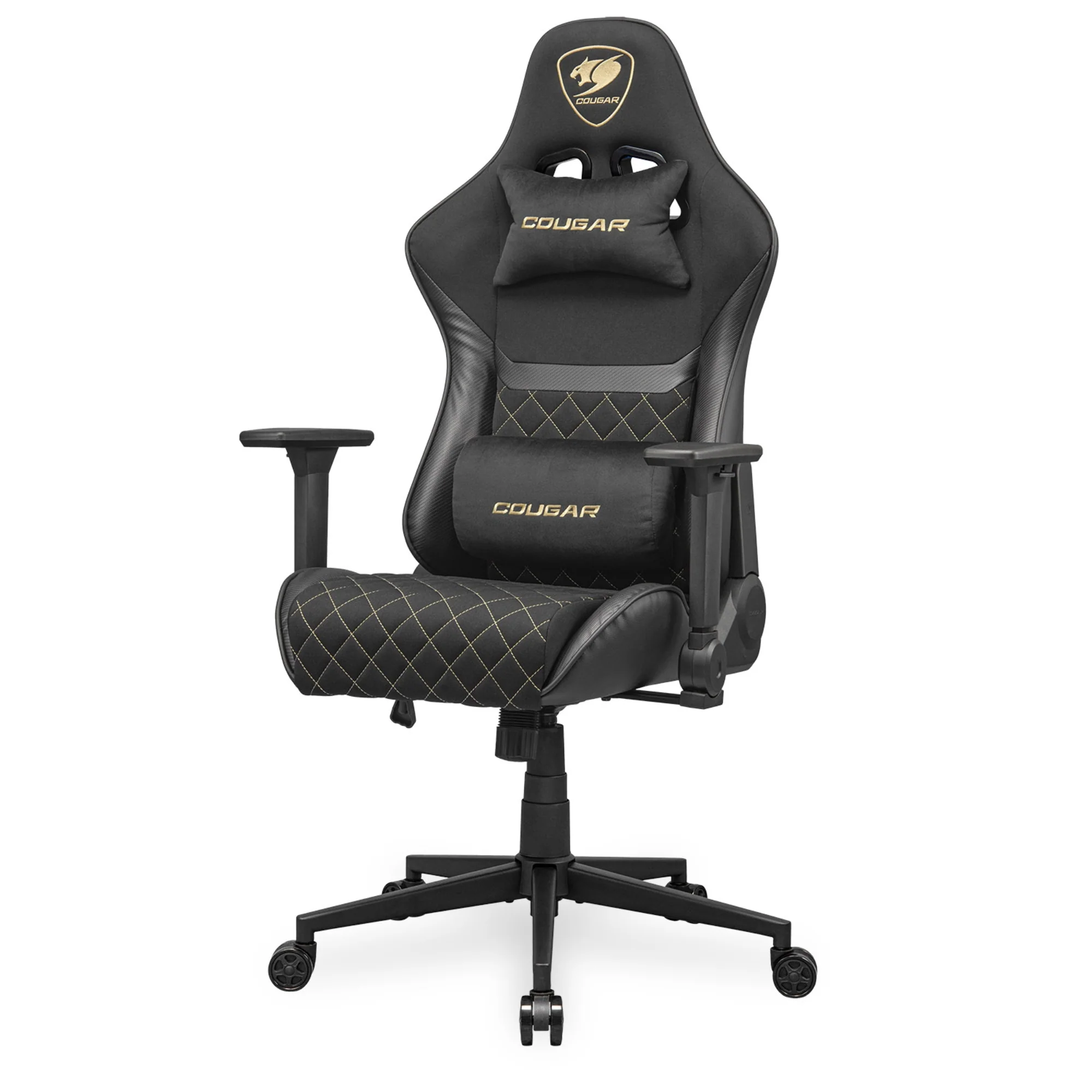 מושב גיימינג בד שחור Cougar Armor One V2 Gold - Image 6