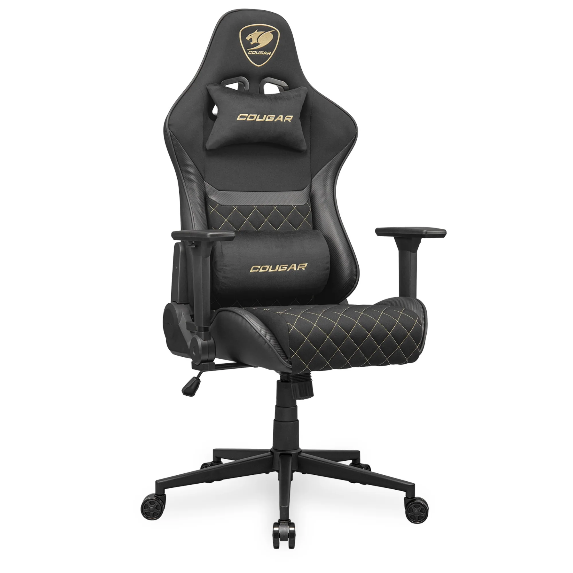 מושב גיימינג בד שחור Cougar Armor One V2 Gold - Image 7
