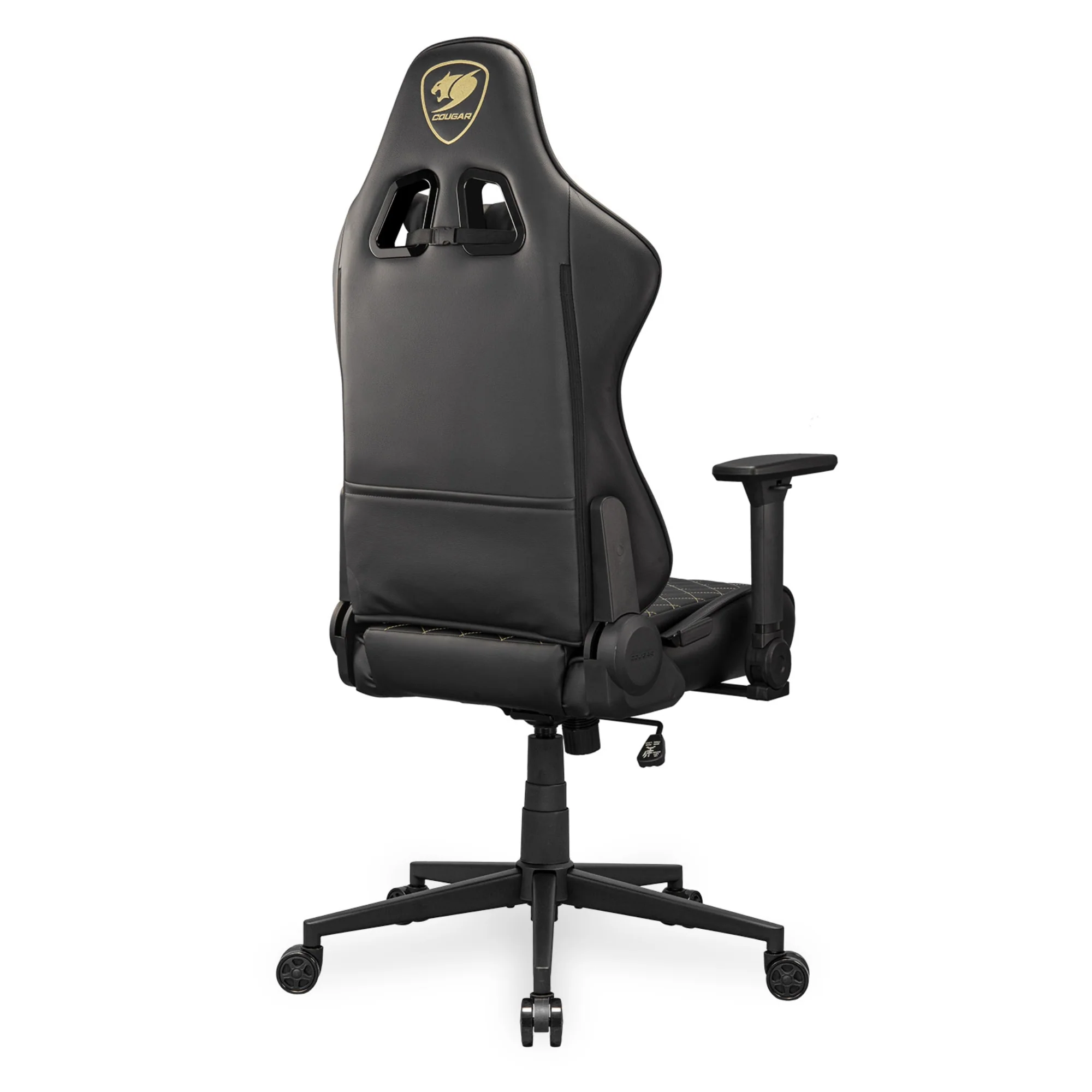 מושב גיימינג דמוי עור שחור Cougar Armor One V2 Gold - Image 3