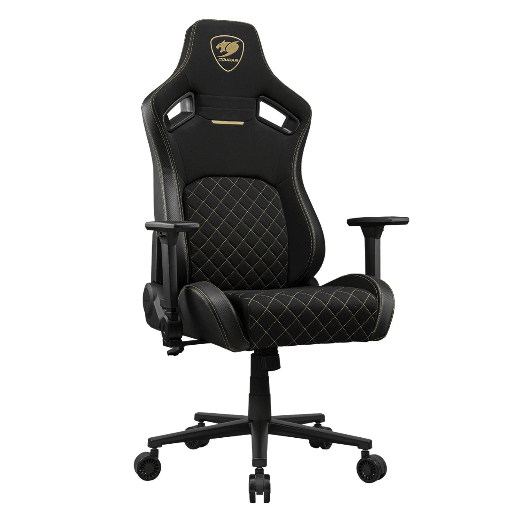 מושב גיימינג בד שחור Cougar Defensor Gold - Image 2
