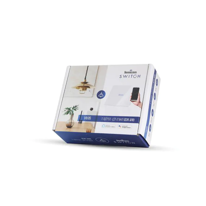 מתג חכם לתאורה מפסק 1 + WIFI - Image 2