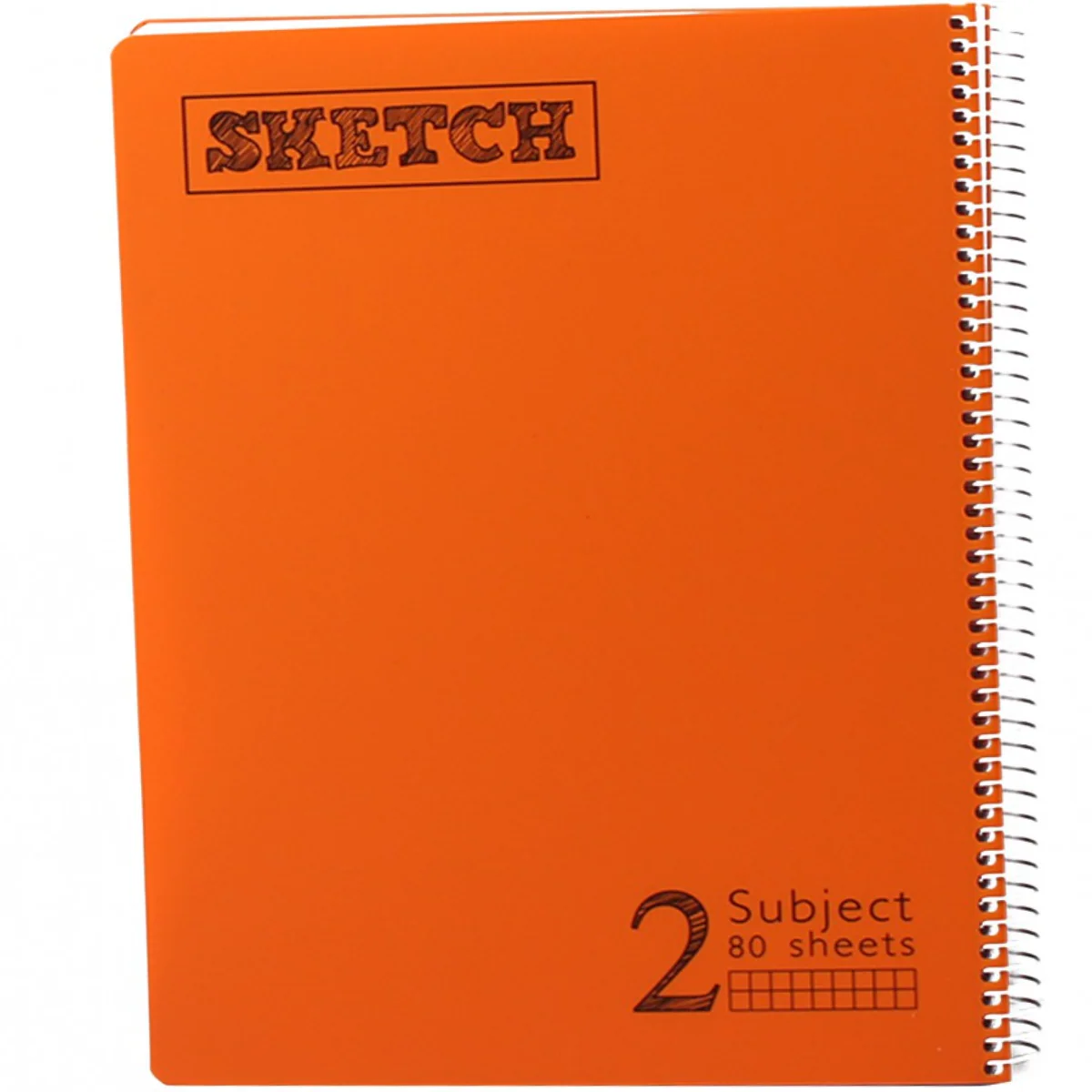 מחברת ספירלה משבצות 2 נושאים A4 Sketch מעורב צבעים - Image 3