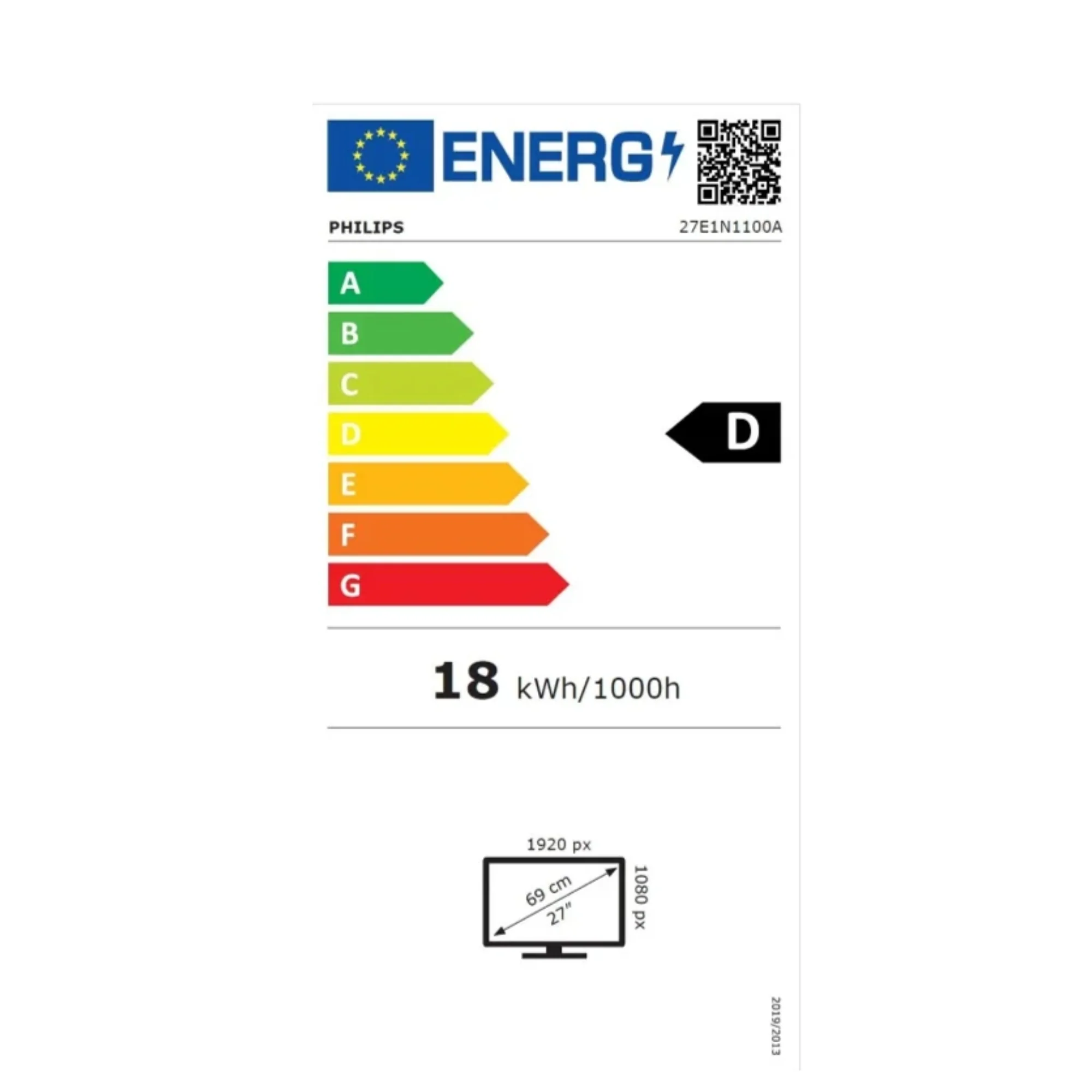 מסך מחשב עם רמקולים “27 Philips 27E1N1100A - Image 8