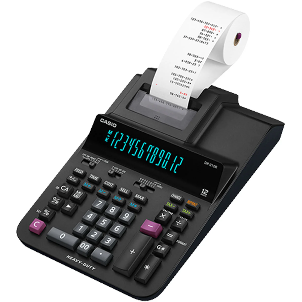מכונת חישוב מקצועית Casio DR-120R-BK