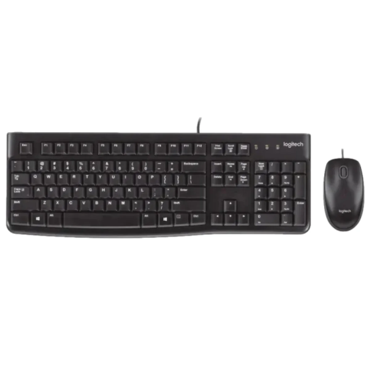 סט מקלדת ועכבר חוטי Logitech MK120 עברית/אנגלית
