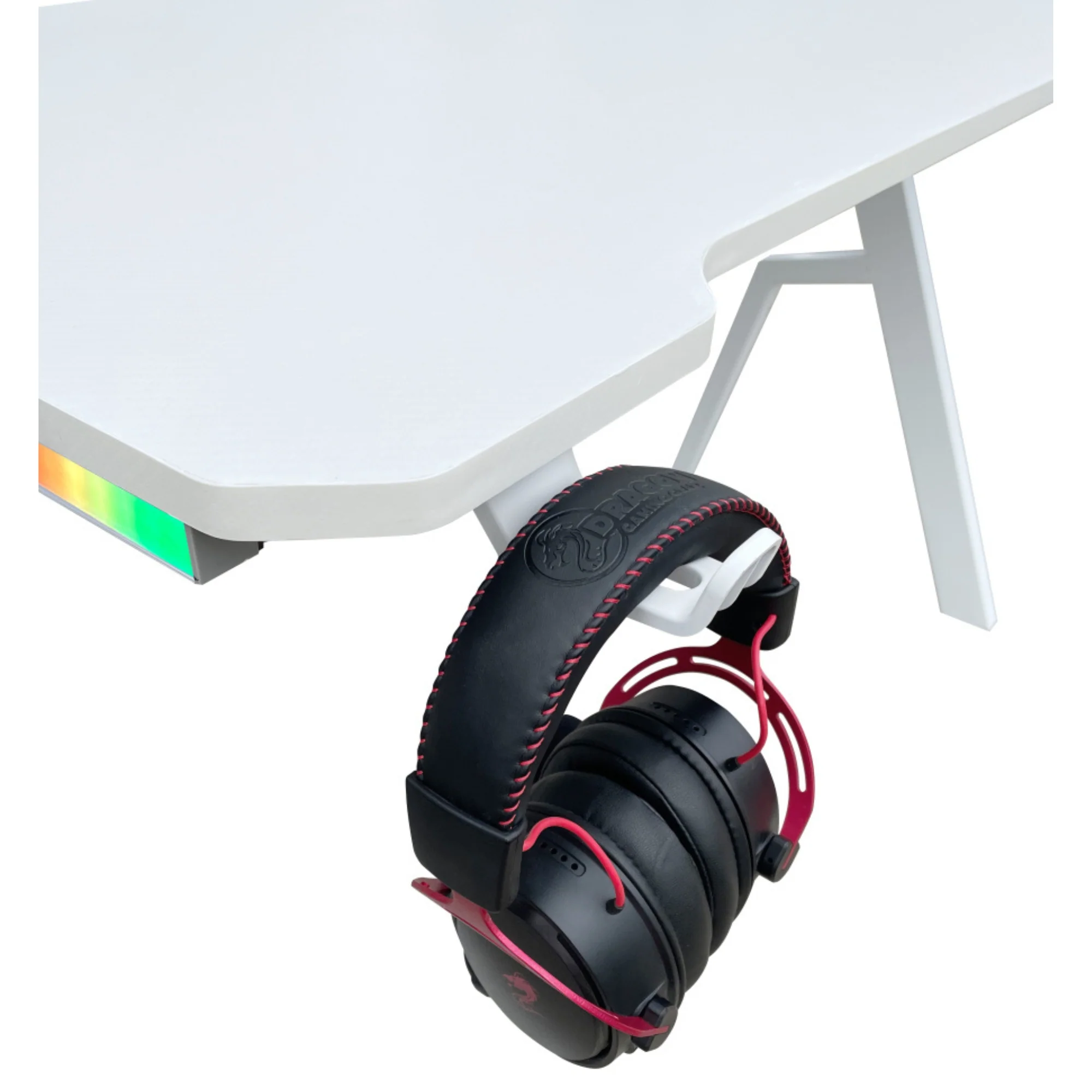 שולחן גיימינג תאורת Rgb אורך 120 ס"מ דגם Tr - Dragon - Image 14