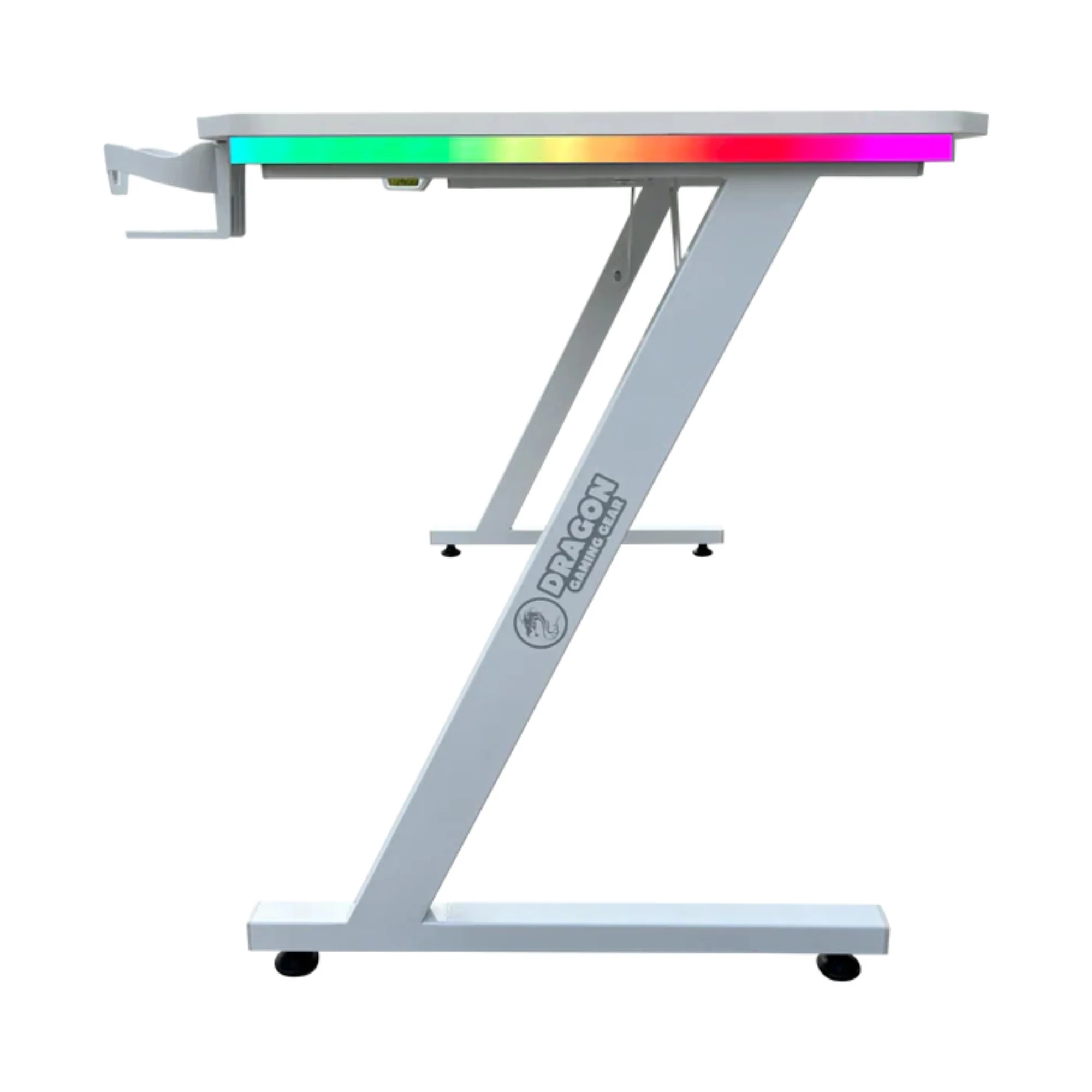 שולחן גיימינג תאורת Rgb אורך 120 ס"מ דגם Tz - Dragon - Image 20