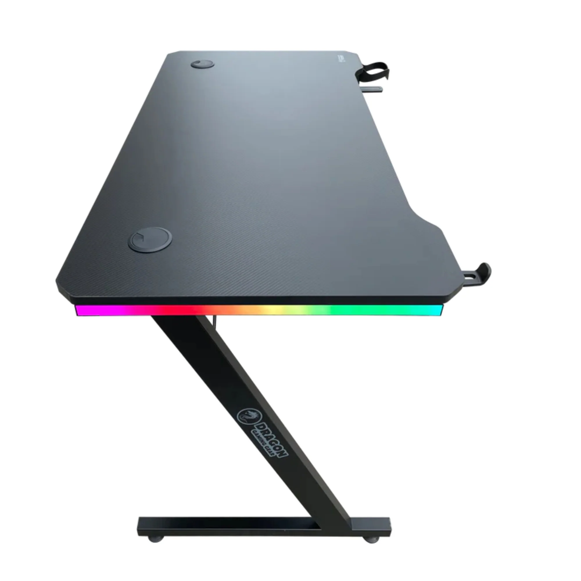 שולחן גיימינג תאורת Rgb אורך 120 ס"מ דגם Tz - Dragon - Image 5