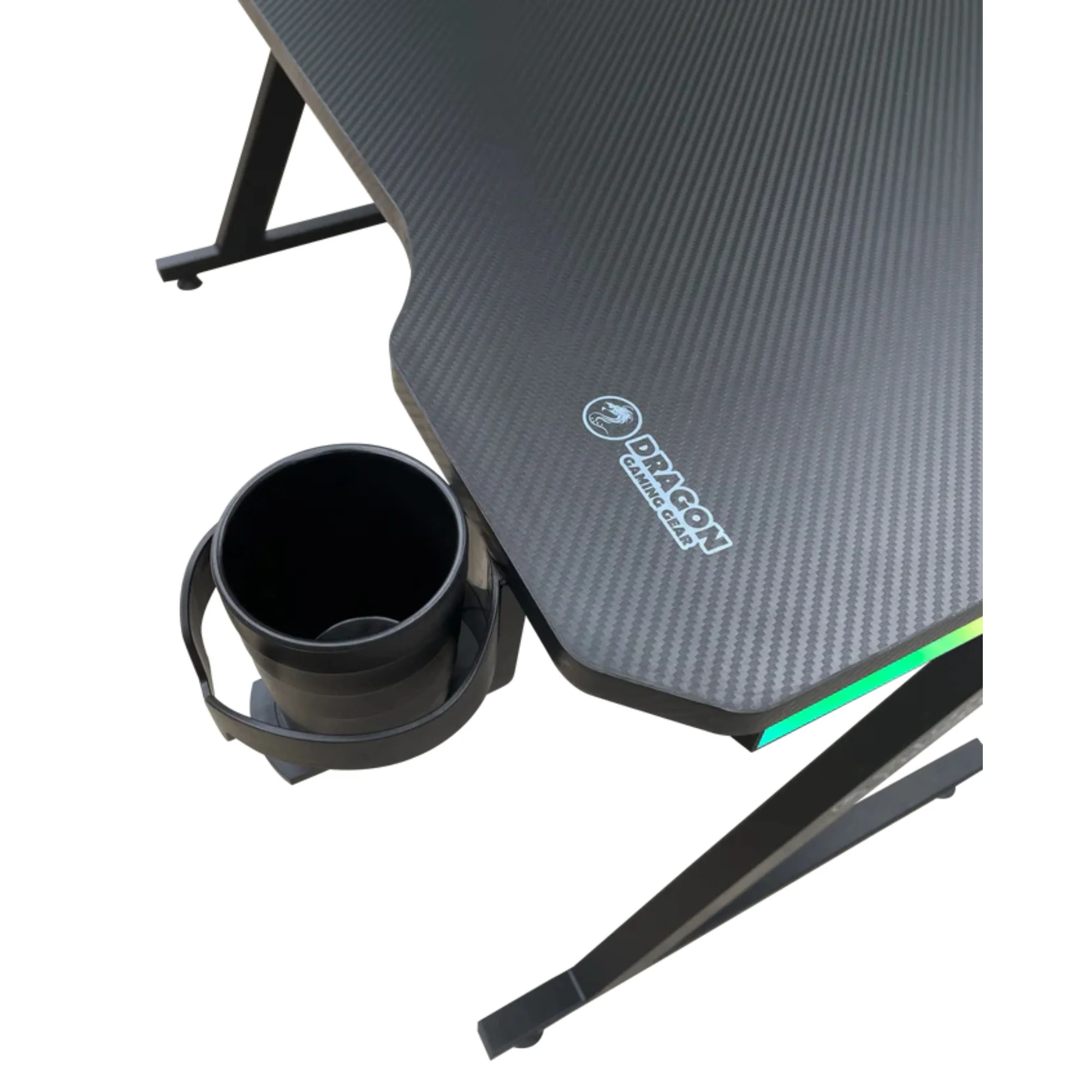 שולחן גיימינג תאורת Rgb אורך 120 ס"מ דגם Tz - Dragon - Image 6
