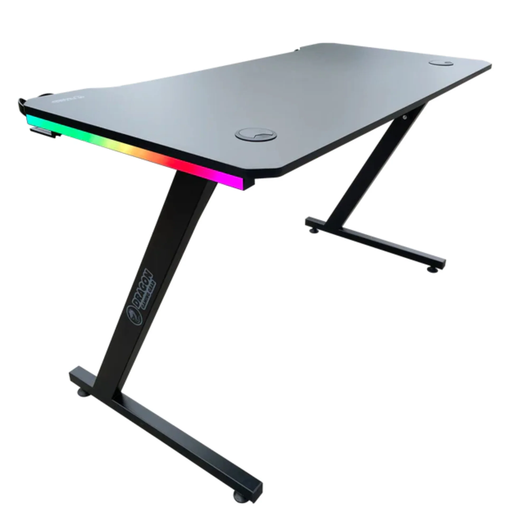 שולחן גיימינג תאורת Rgb אורך 120 ס"מ דגם Tz - Dragon - Image 9
