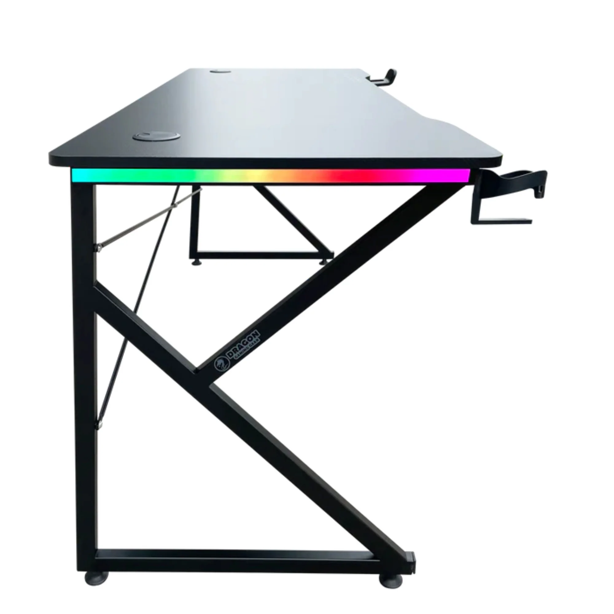 שולחן גיימינג תאורת Rgb אורך 150 ס"מ דגם Tk - Dragon - Image 8