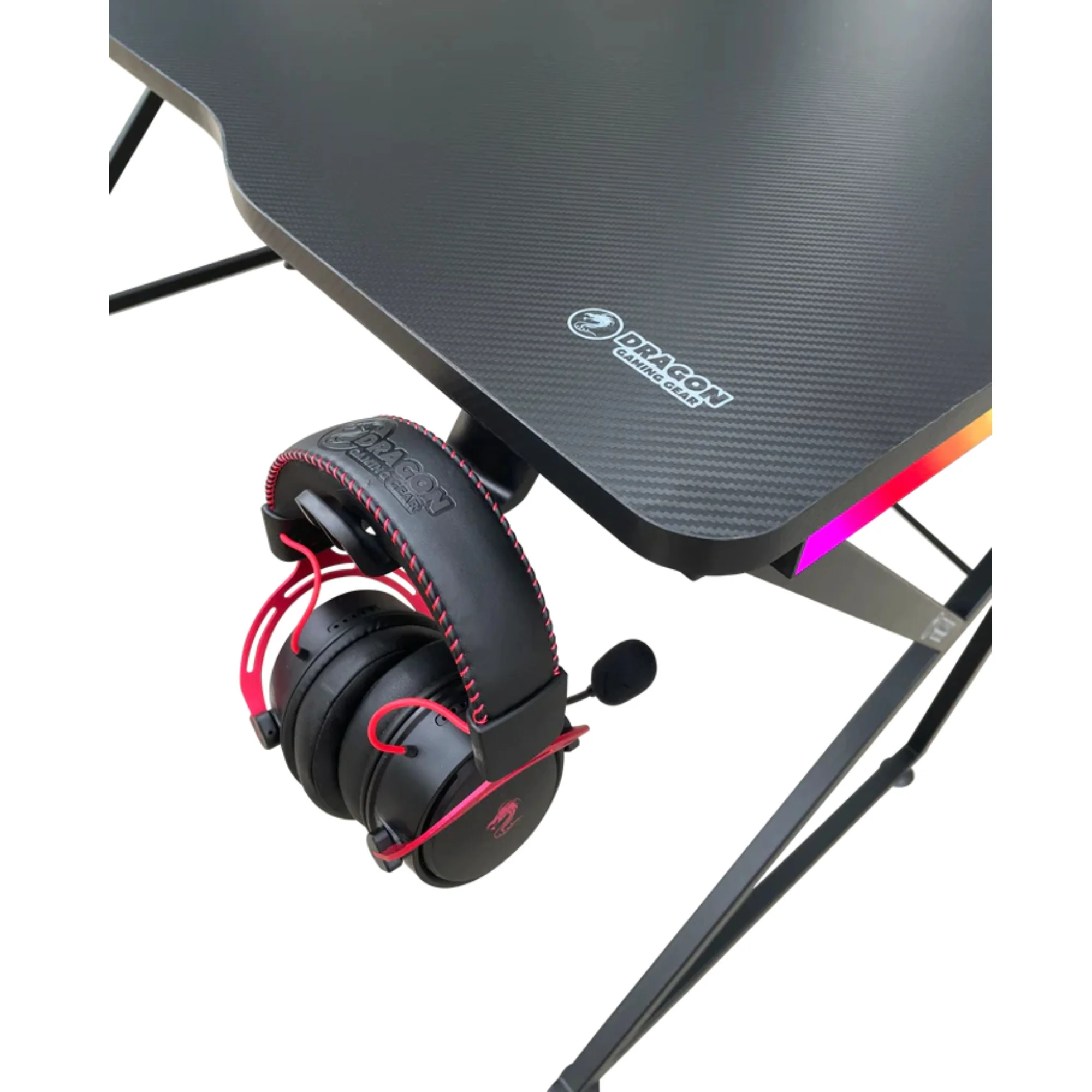 שולחן גיימינג תאורת Rgb אורך 150 ס"מ דגם Tk - Dragon - Image 9
