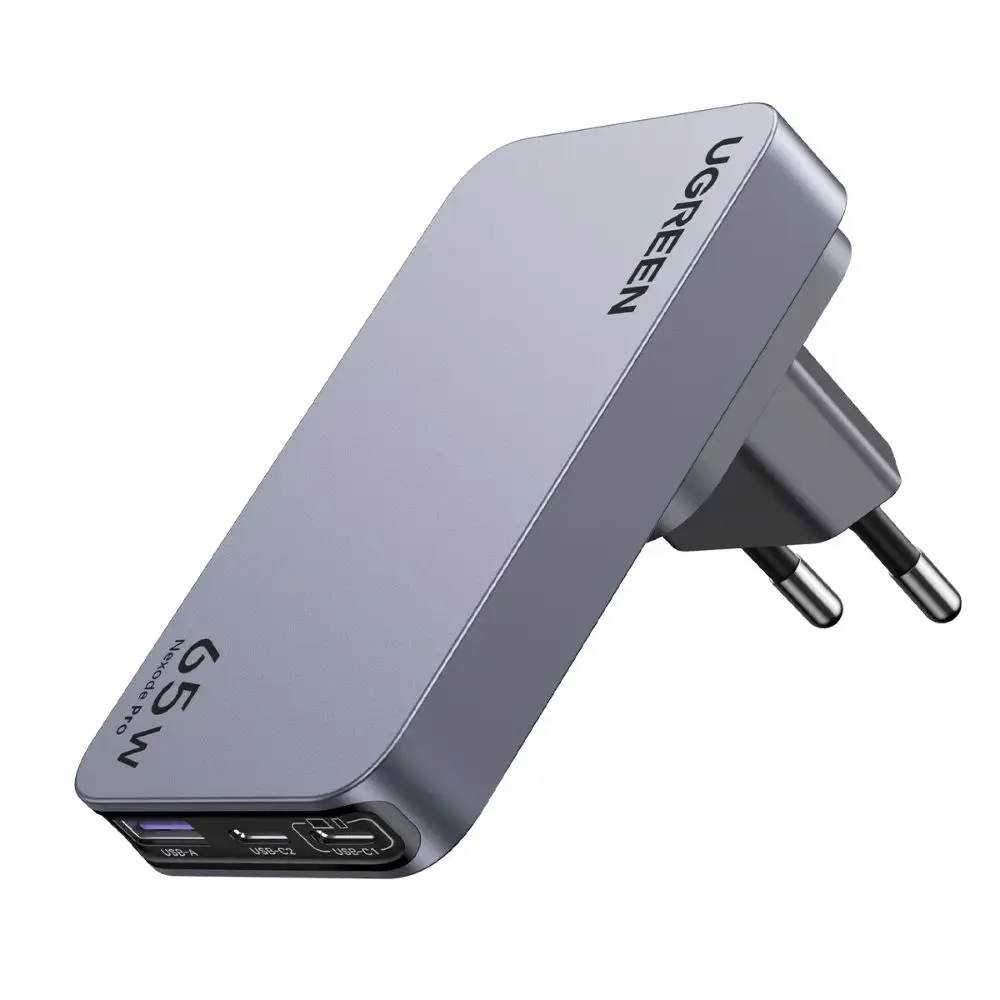 מטען מהיר אוניברסלי UGREEN Nexode Pro 65W 3-Port GaN Ultra-Slim