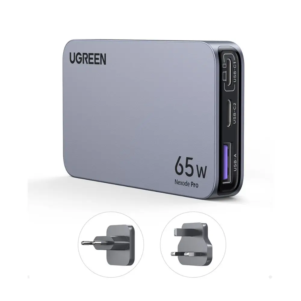 מטען מהיר אוניברסלי UGREEN Nexode Pro 65W 3-Port GaN Ultra-Slim - Image 4