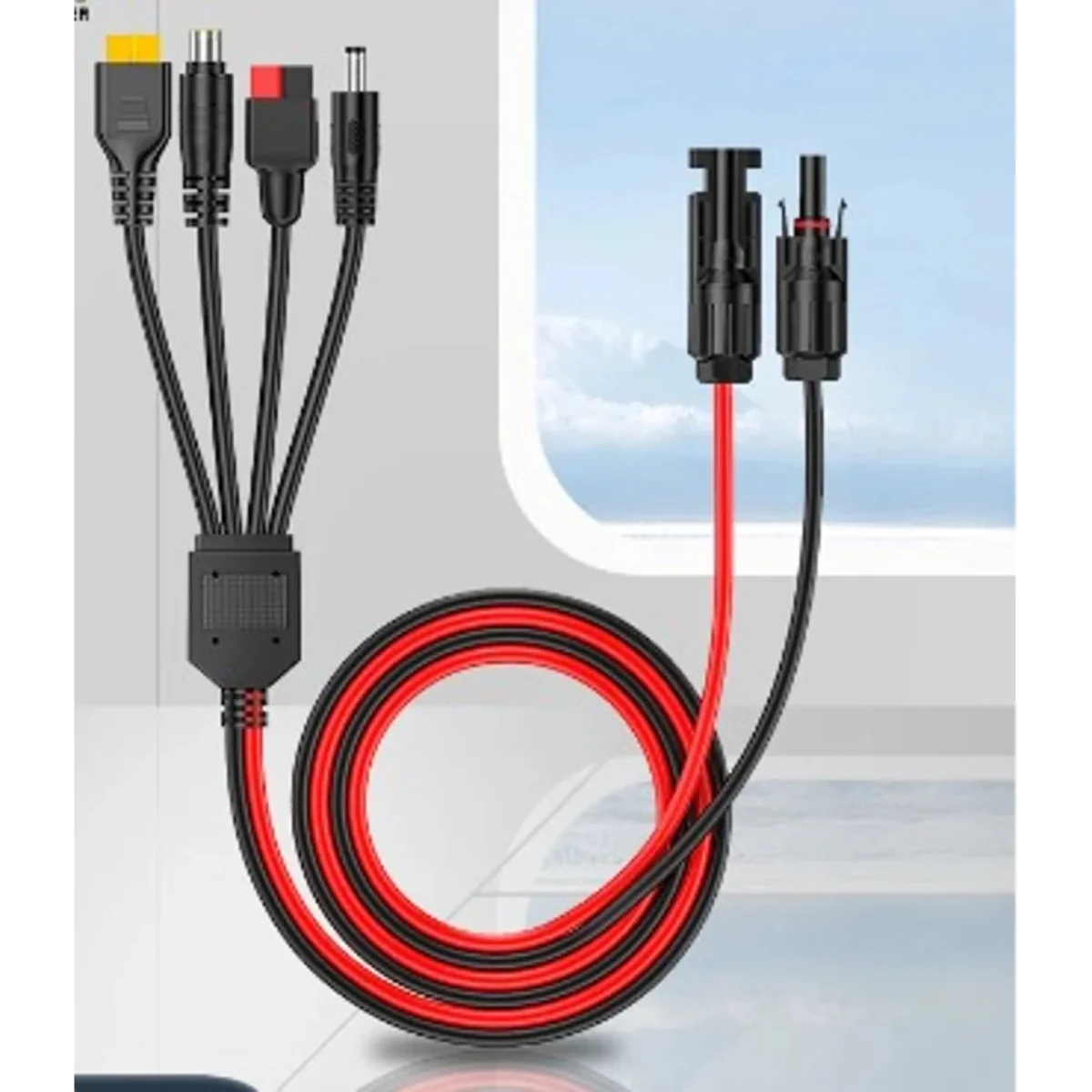 כבל מתאם לתחנות כוח   1M MC4 to 4 in 1 - Image 2
