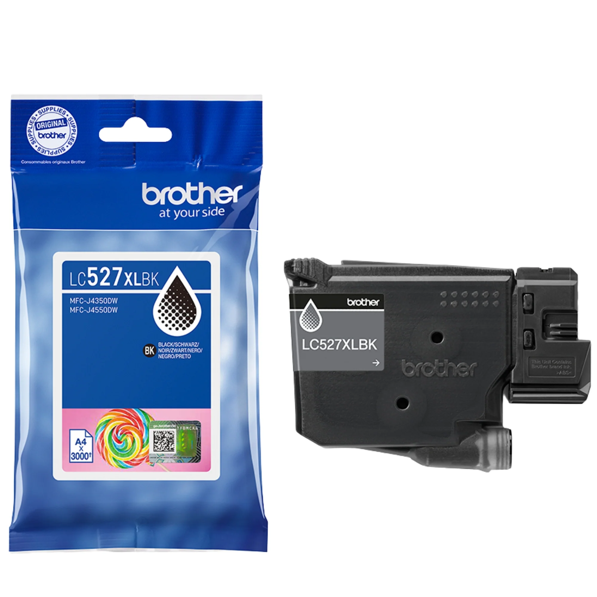 ראש דיו שחור מקורי 3,000 דף Brother LC-527XLBK - Image 2