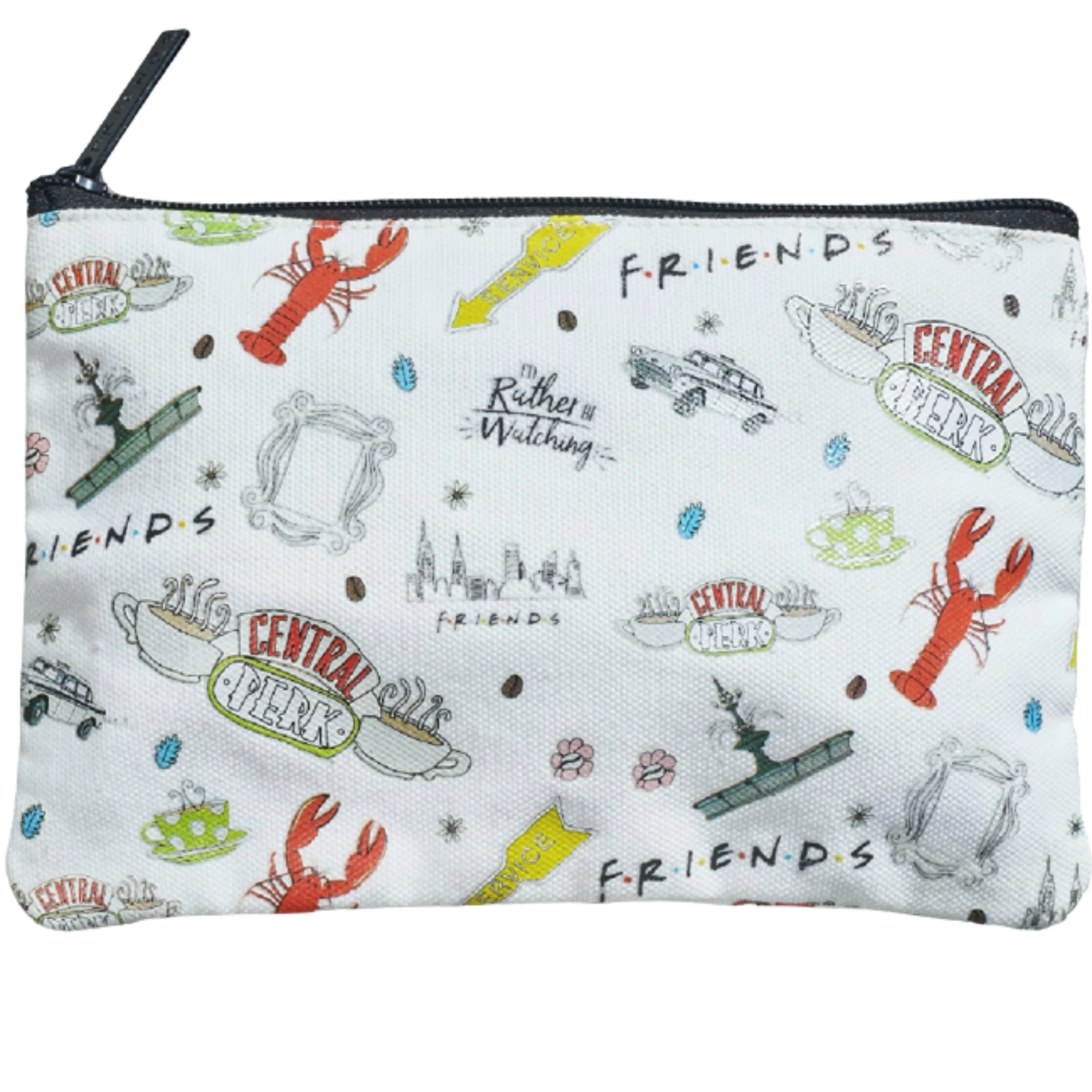 תיק איפור / קלמר לבן Friends