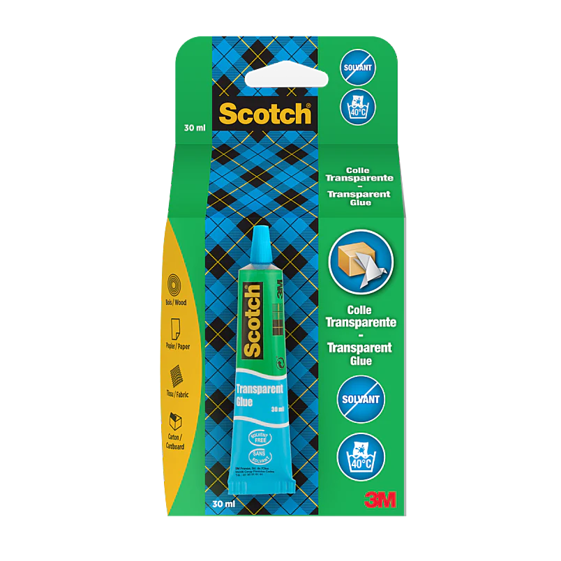 דבק נוזלי שקוף חזק Scotch 30 מ"ל