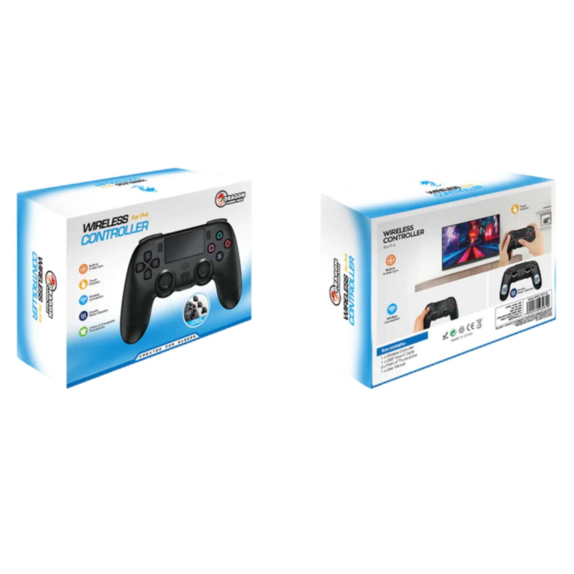 בקר אלחוטי ל-Dragon Double Shock PS4 - Image 3