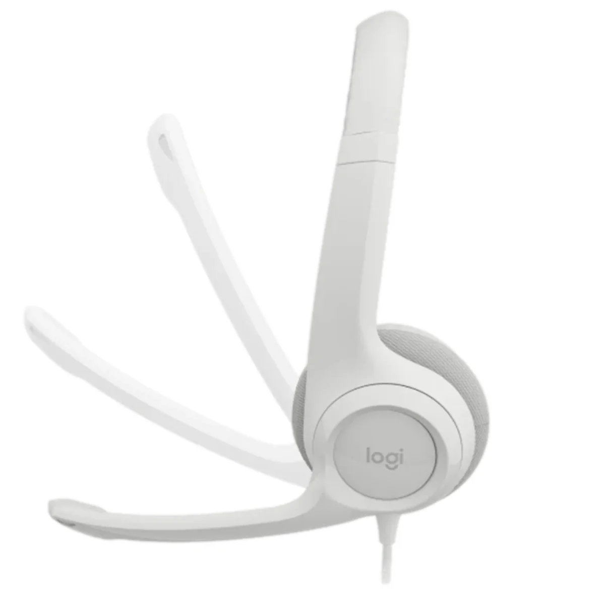 אוזניות ומיקרופון Logitech H390 לבן - Image 3