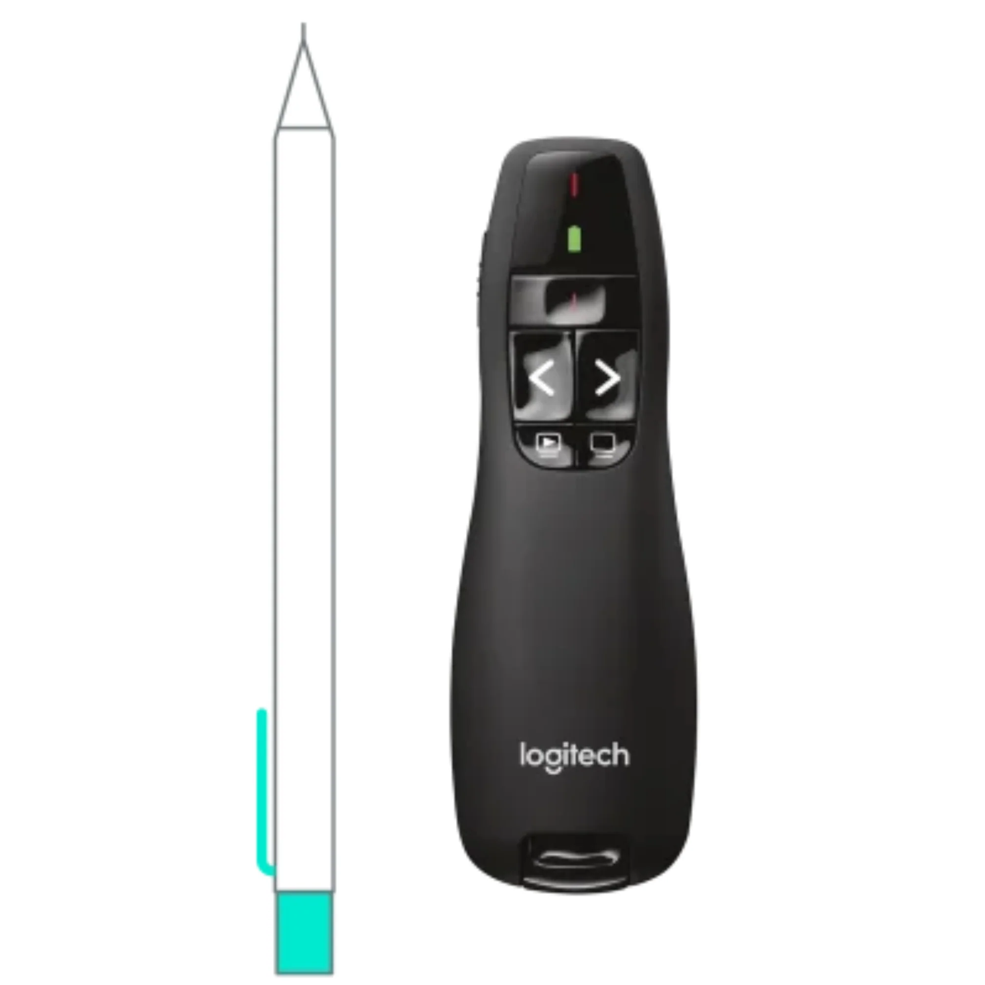 שלט אלחוטי למצגות Logitech R400 2.4GH - Image 4
