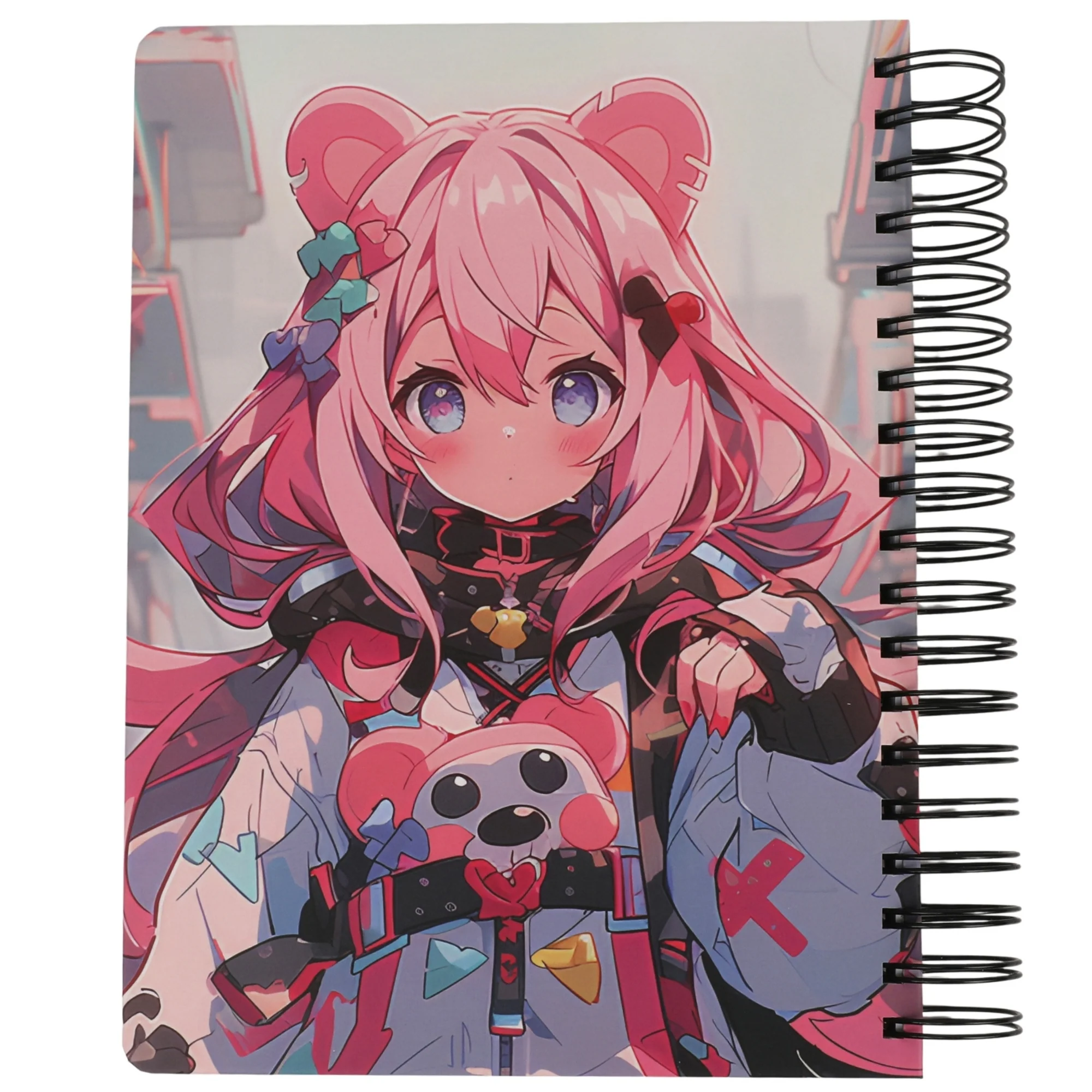 מחברת שורה כריכה PP ספירלה B5 Anime Girl