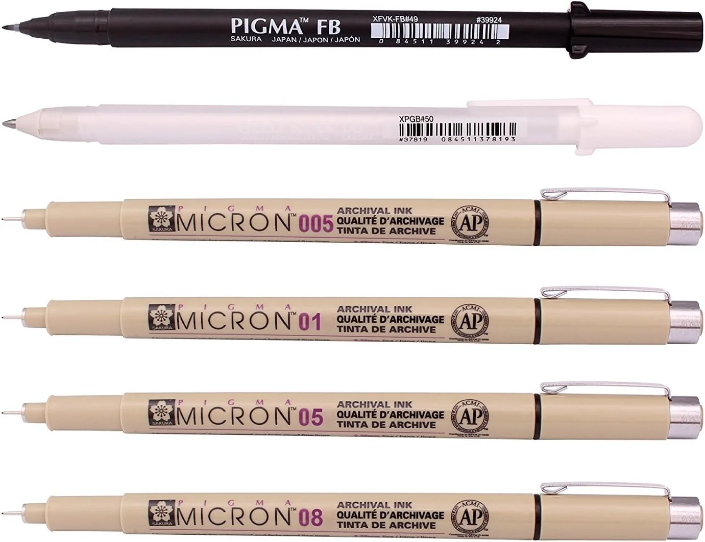 סט רפידוגרף מנגה Sakura Pigma - Kit Manga Basic - Image 2